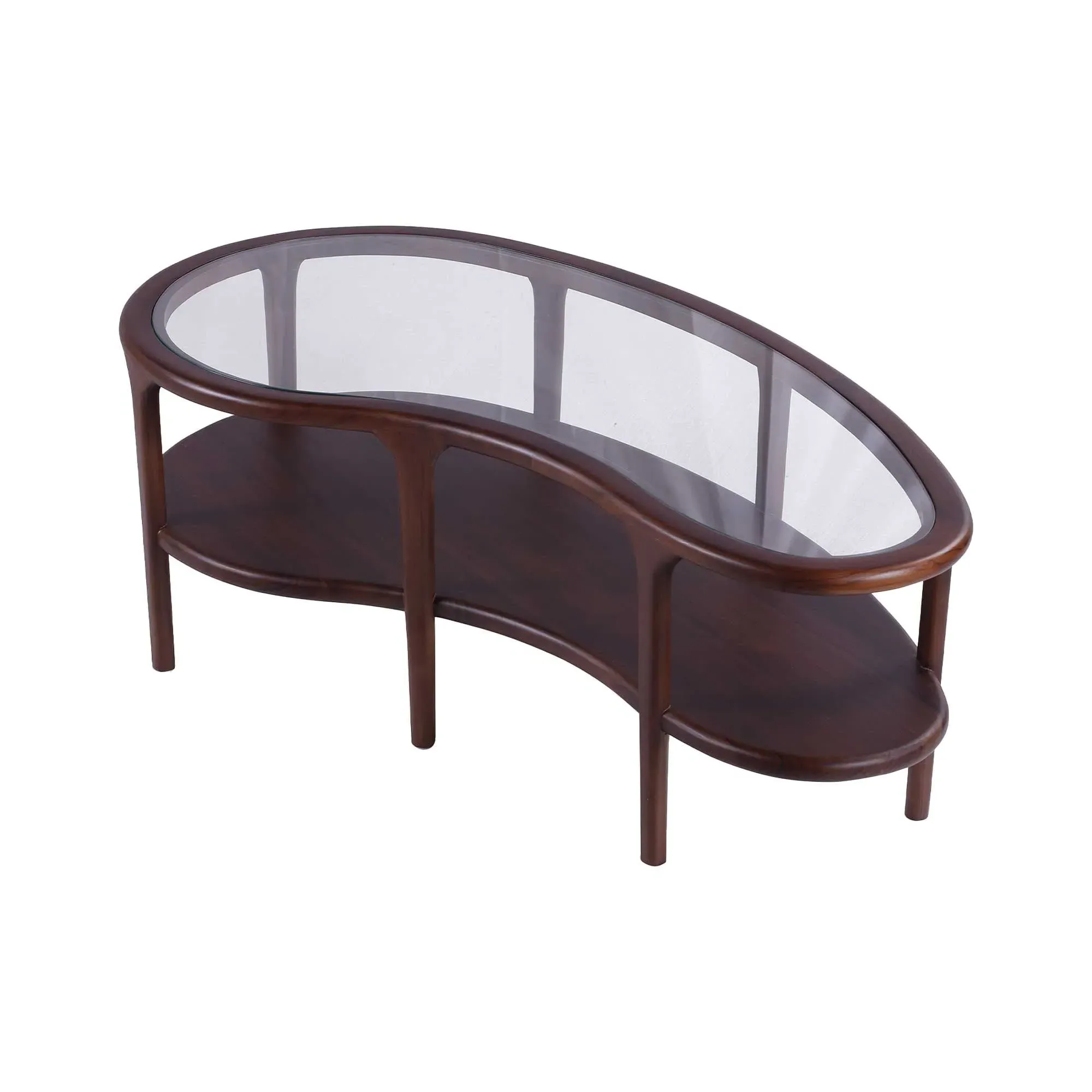 Meeru Round Coffee Table - Brown, Wood