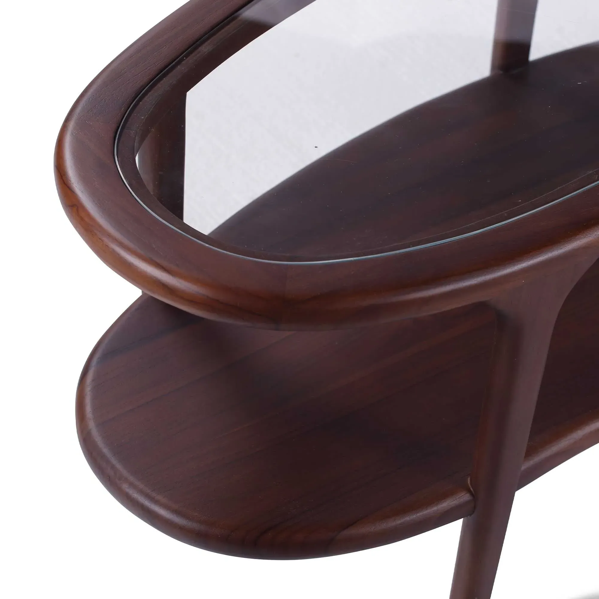 Meeru Round Coffee Table - Brown, Wood