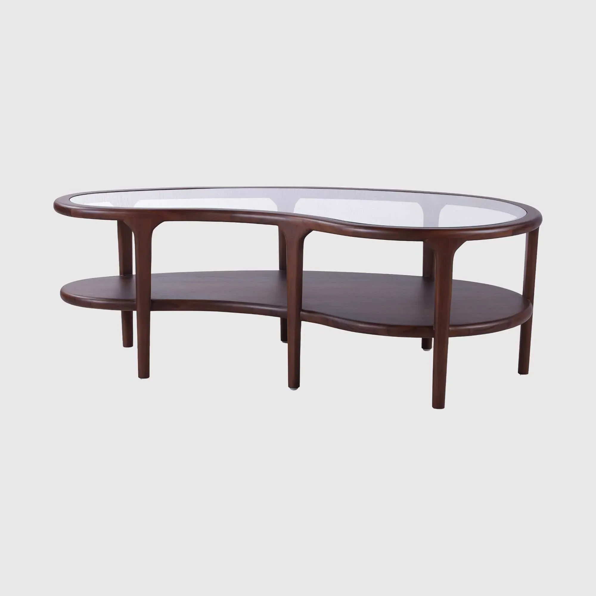 Meeru Round Coffee Table - Brown, Wood