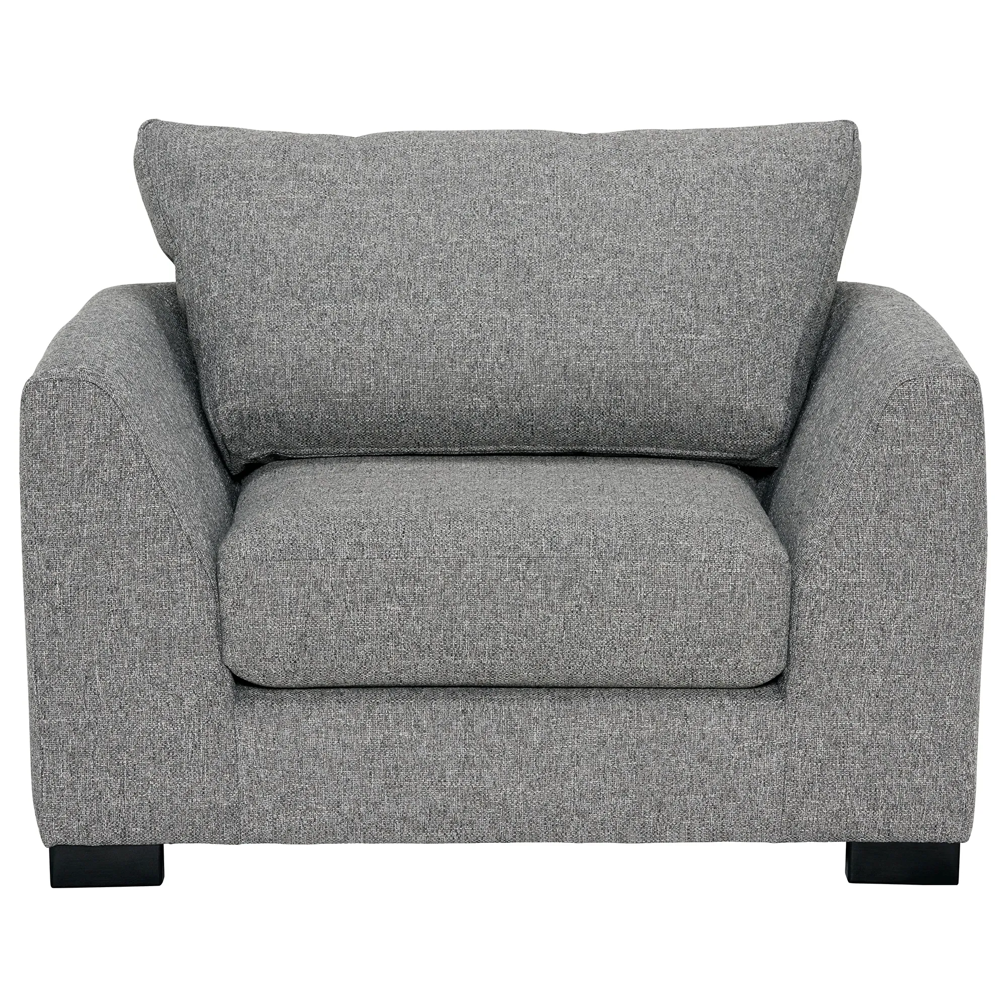 Melby Armchair - Grey, Fabric