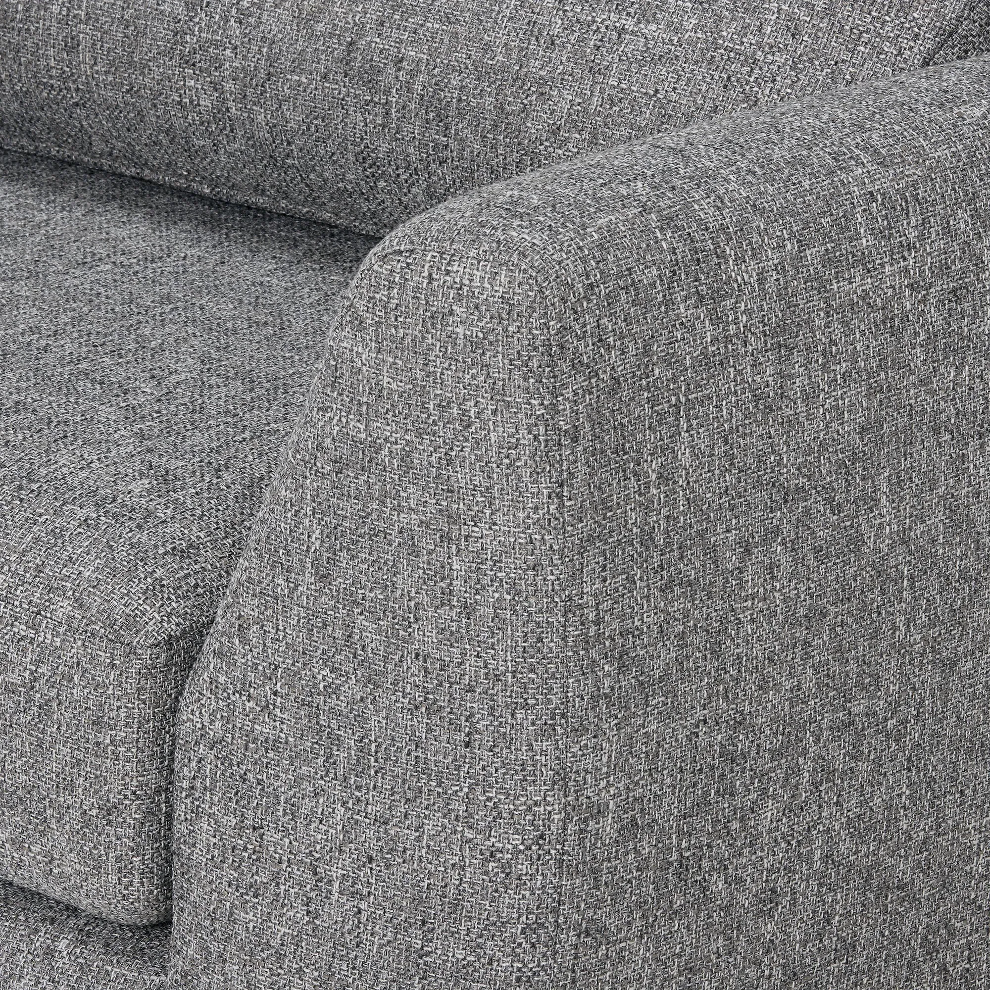 Melby Armchair - Grey, Fabric