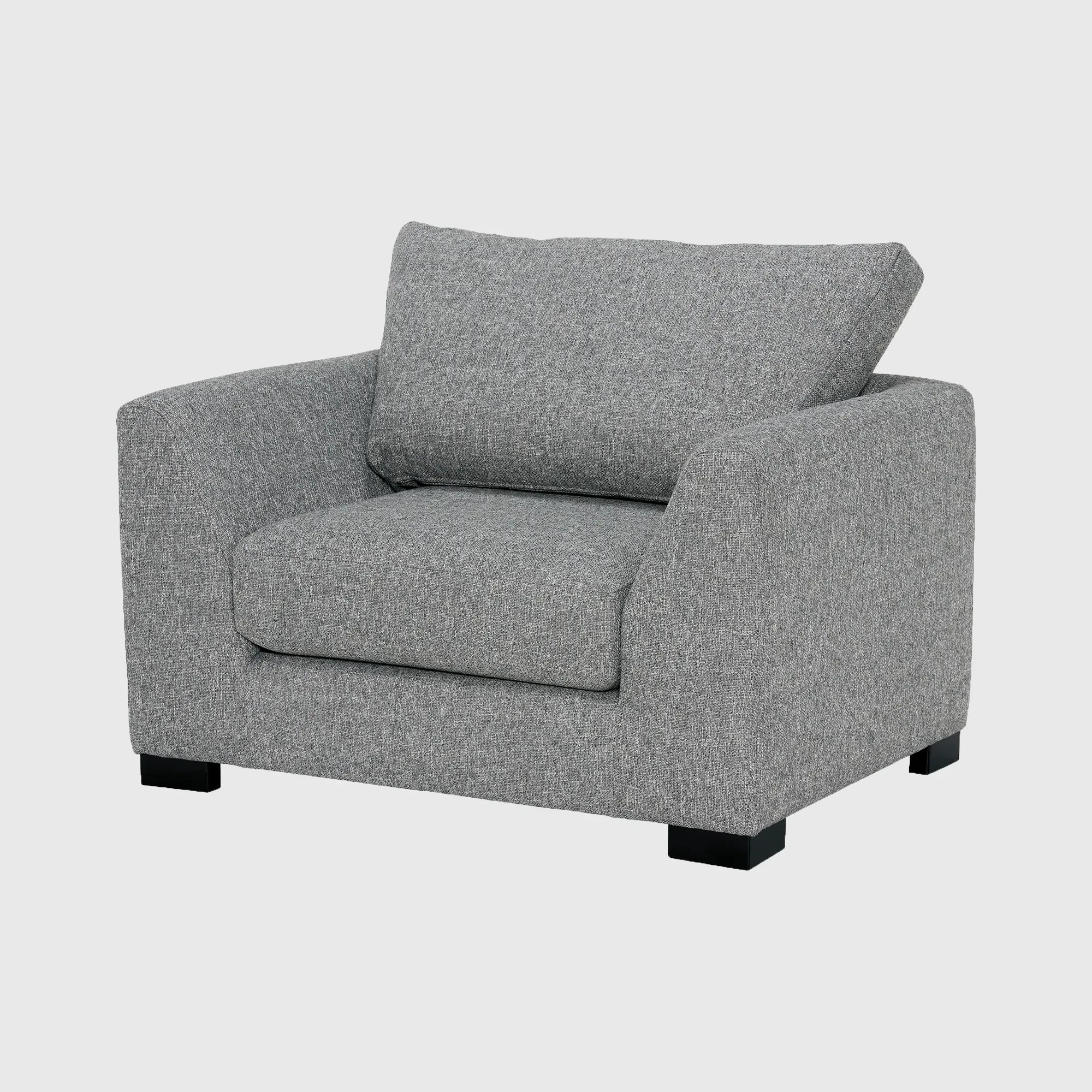 Melby Armchair - Grey, Fabric