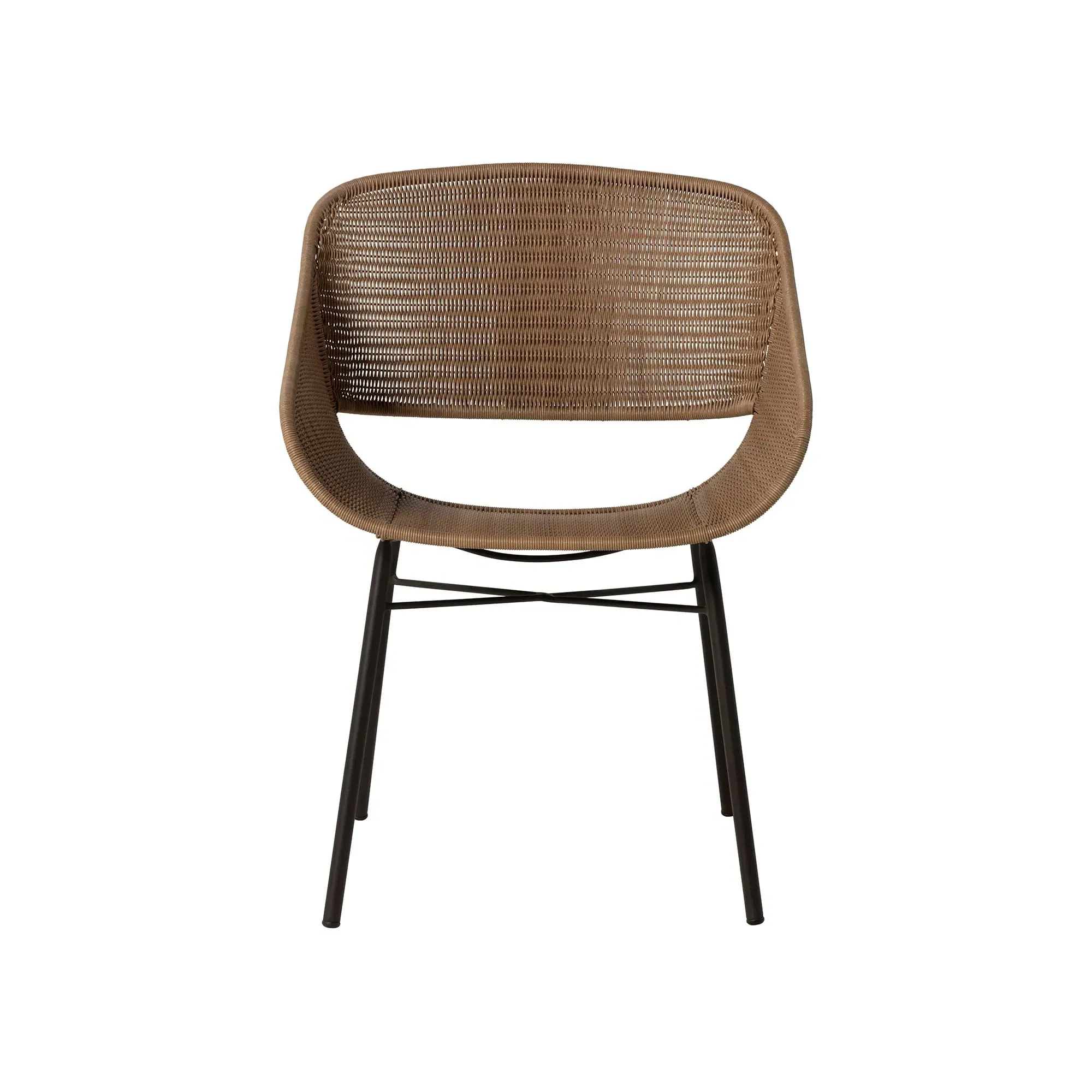 Merida Garden Dining Armchair - Neutral, Aluminium