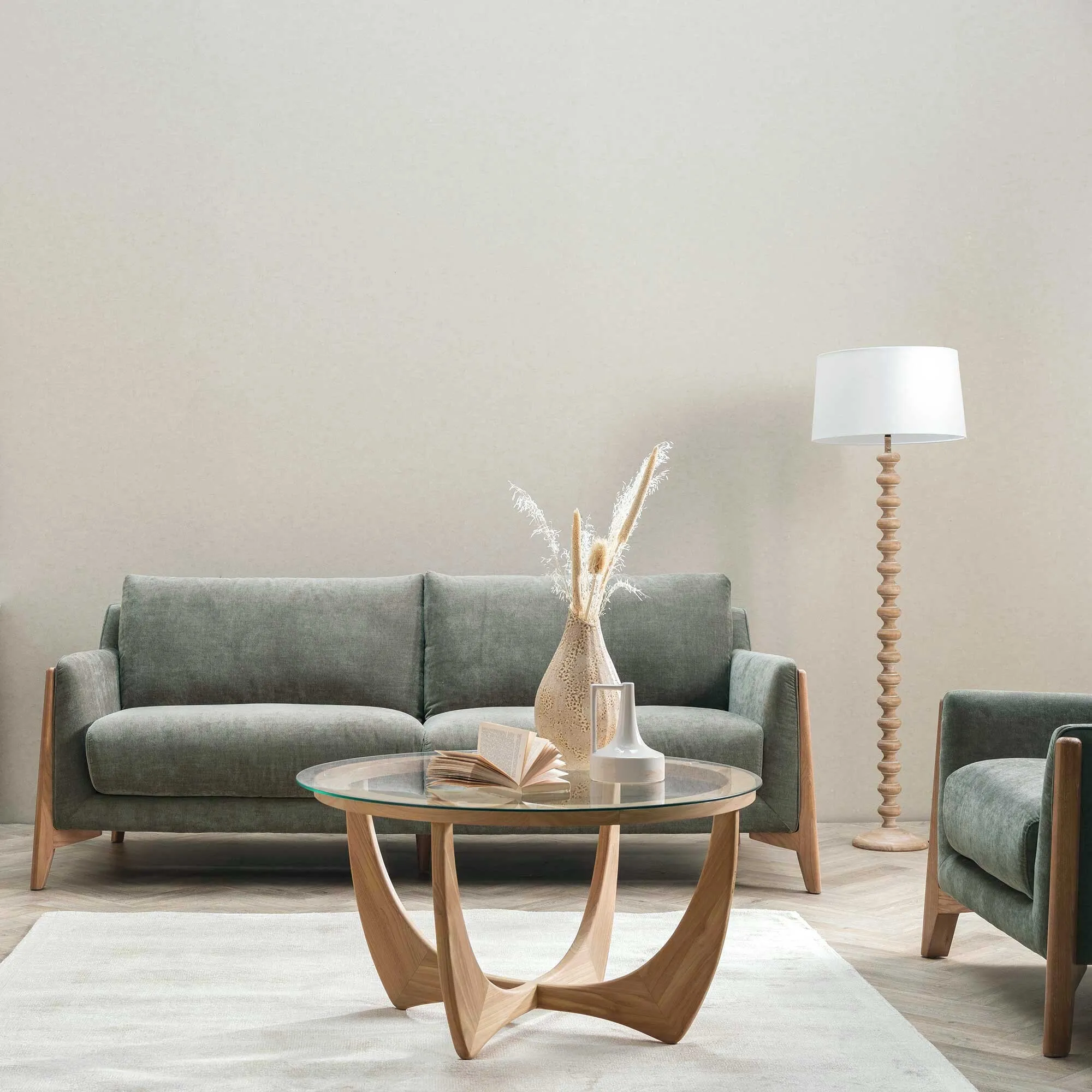 Miles 2.5 Seater Sofa - Grey, Fabric