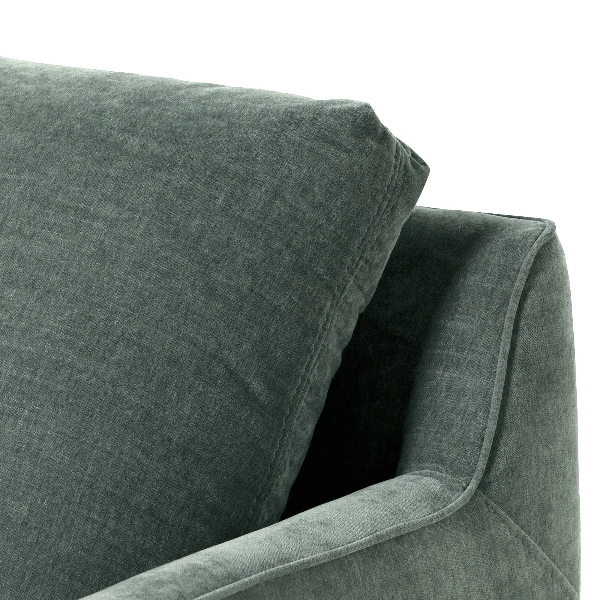 Miles 3-Seater Sofa - Grey, Fabric