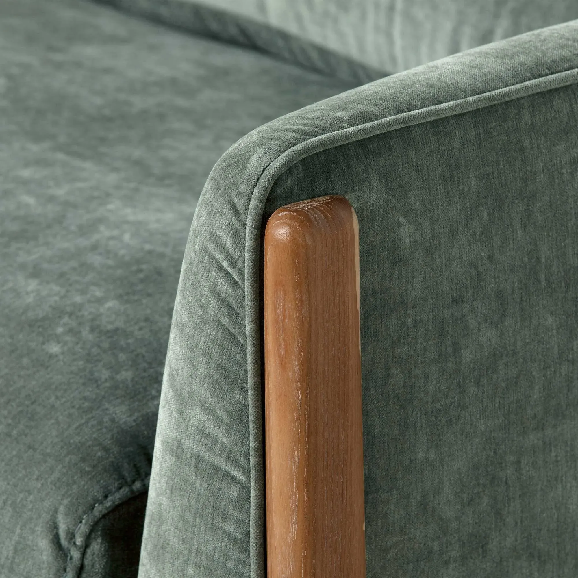 Miles 3-Seater Sofa - Grey, Fabric