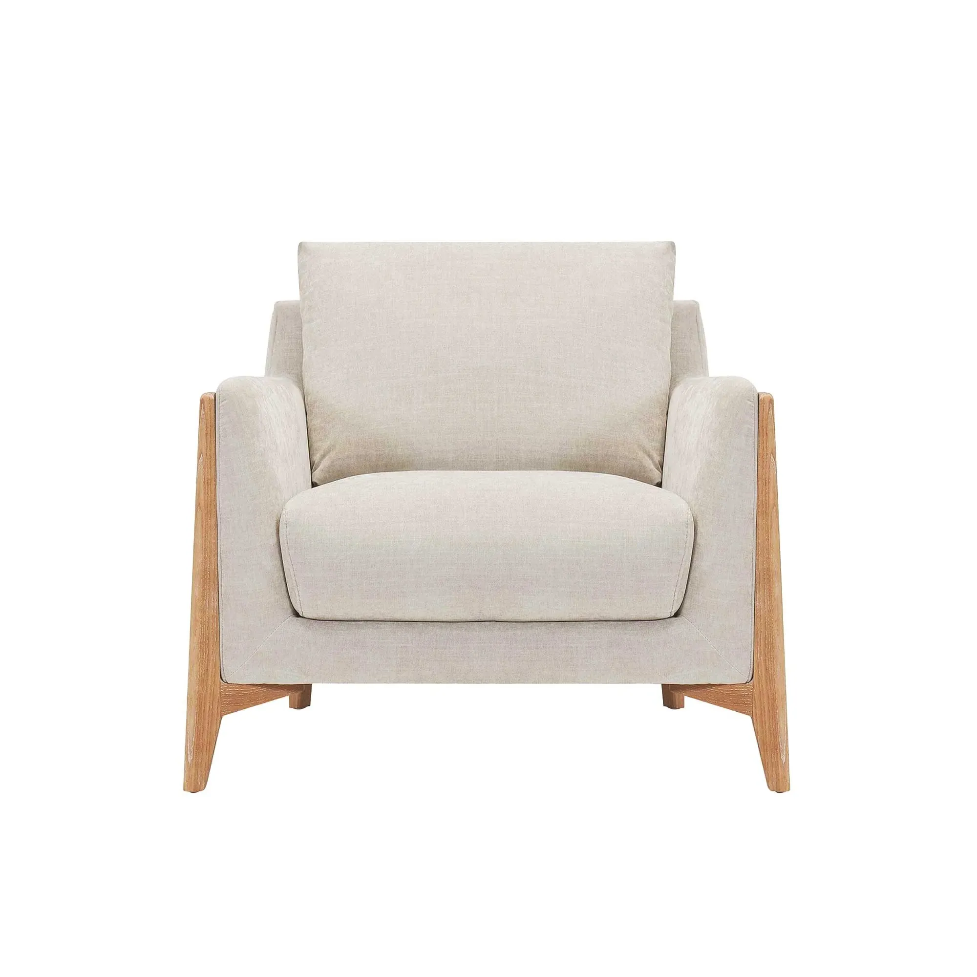 Miles Armchair - Neutral, Fabric