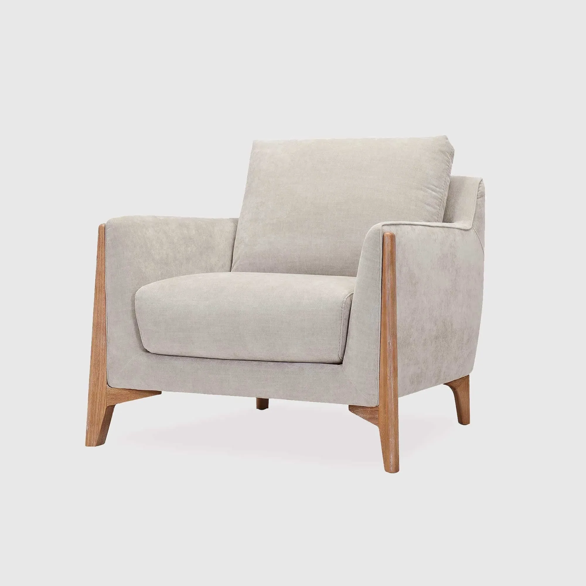 Miles Armchair - Neutral, Fabric