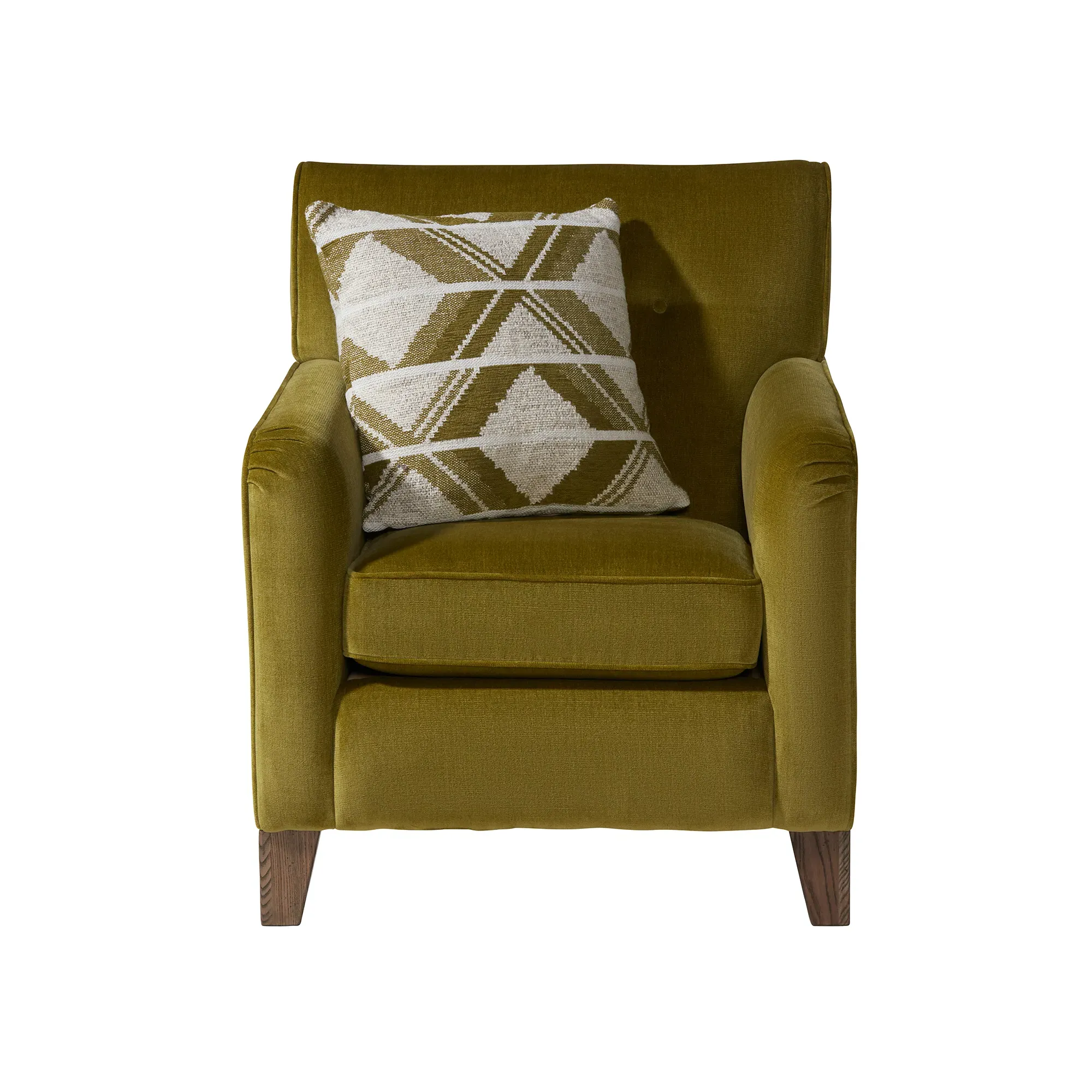 Miller Accent Chair - Green, Fabric