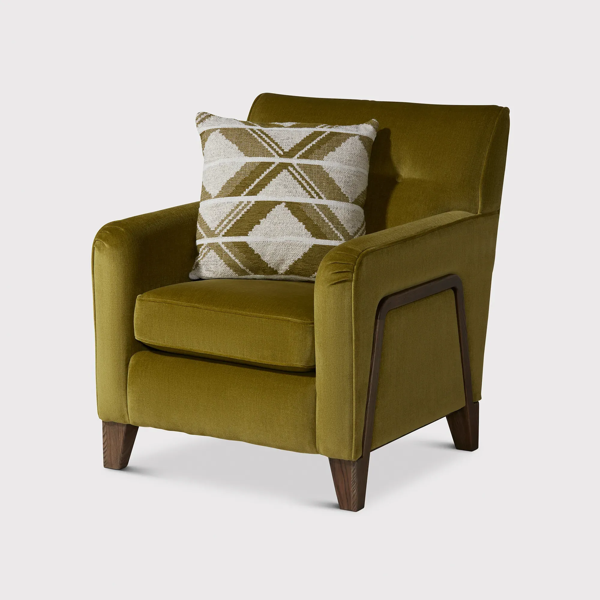 Miller Accent Chair - Green, Fabric