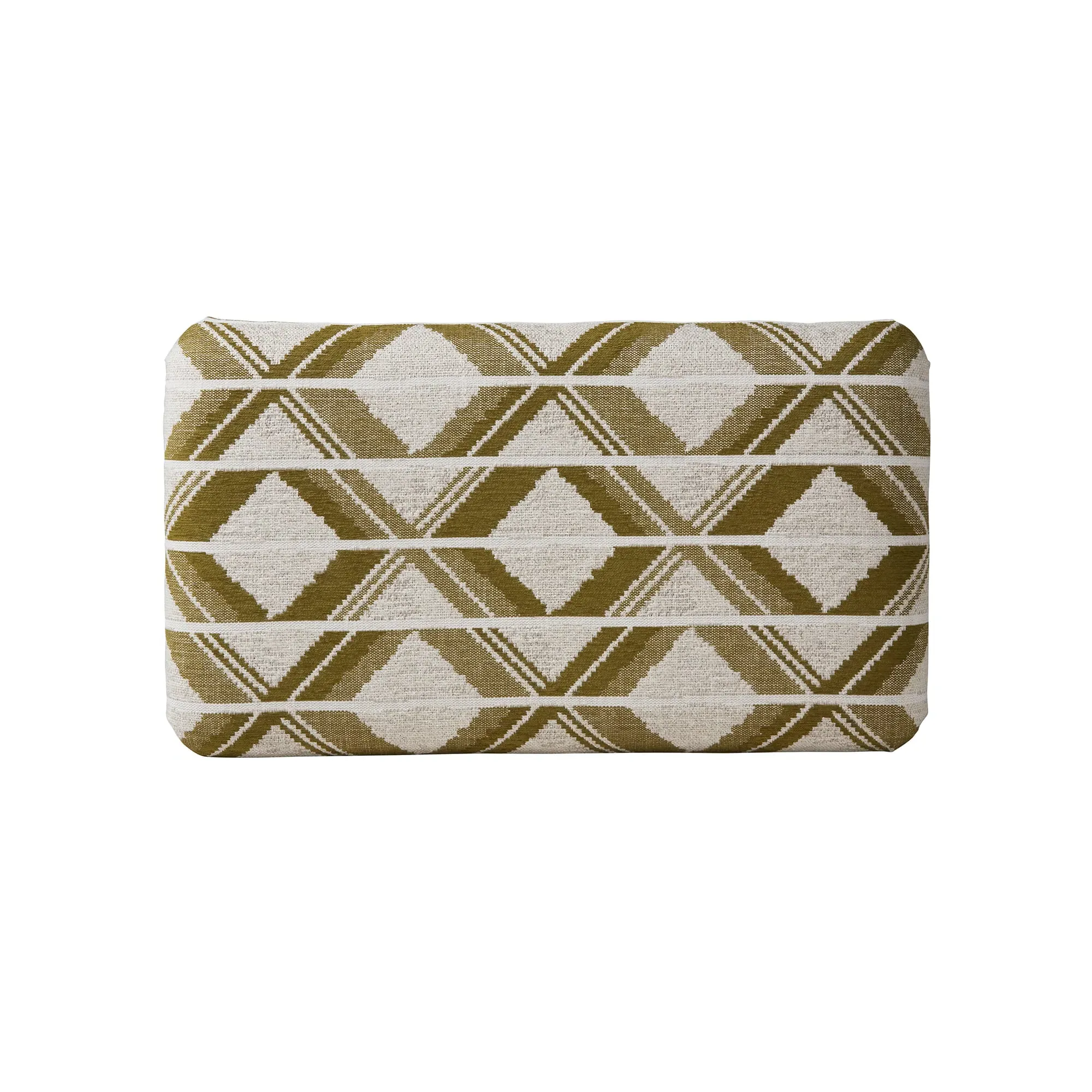 Miller Legged Ottoman - Green, Fabric