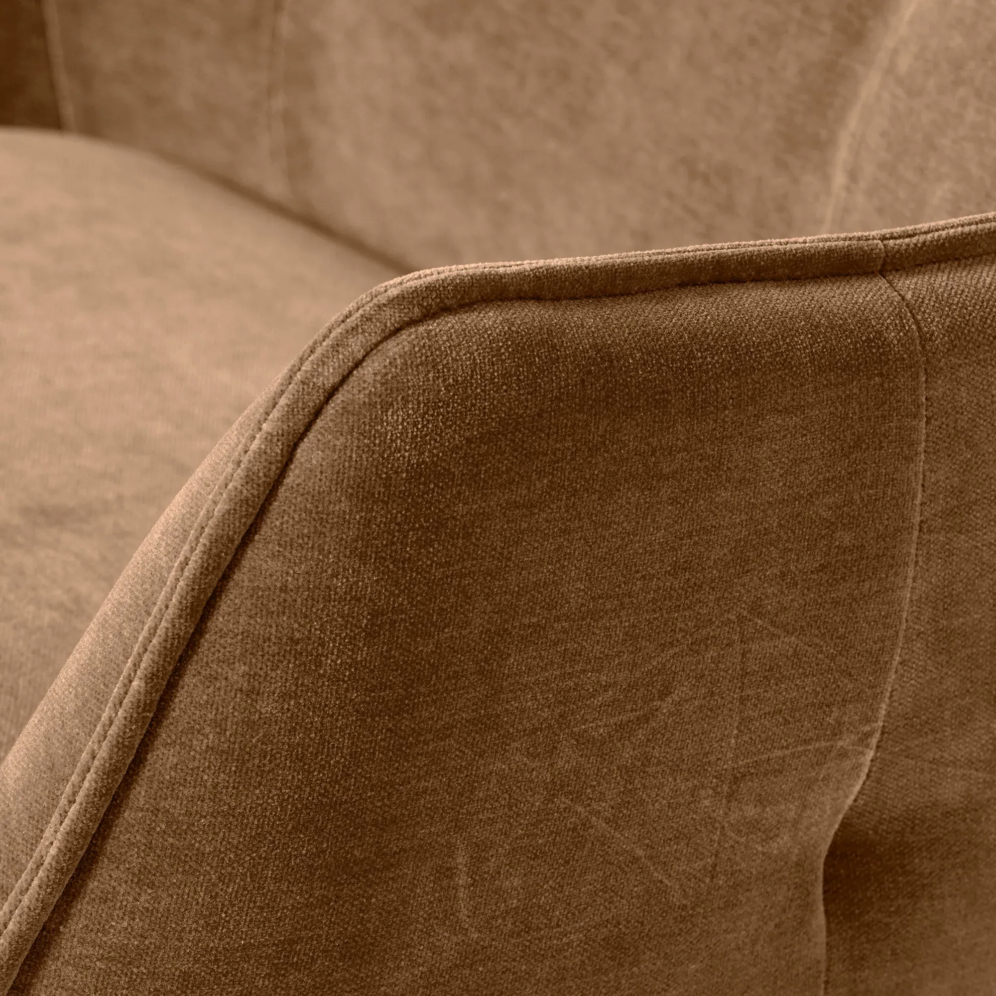 Milne Armchair - Brown, Fabric