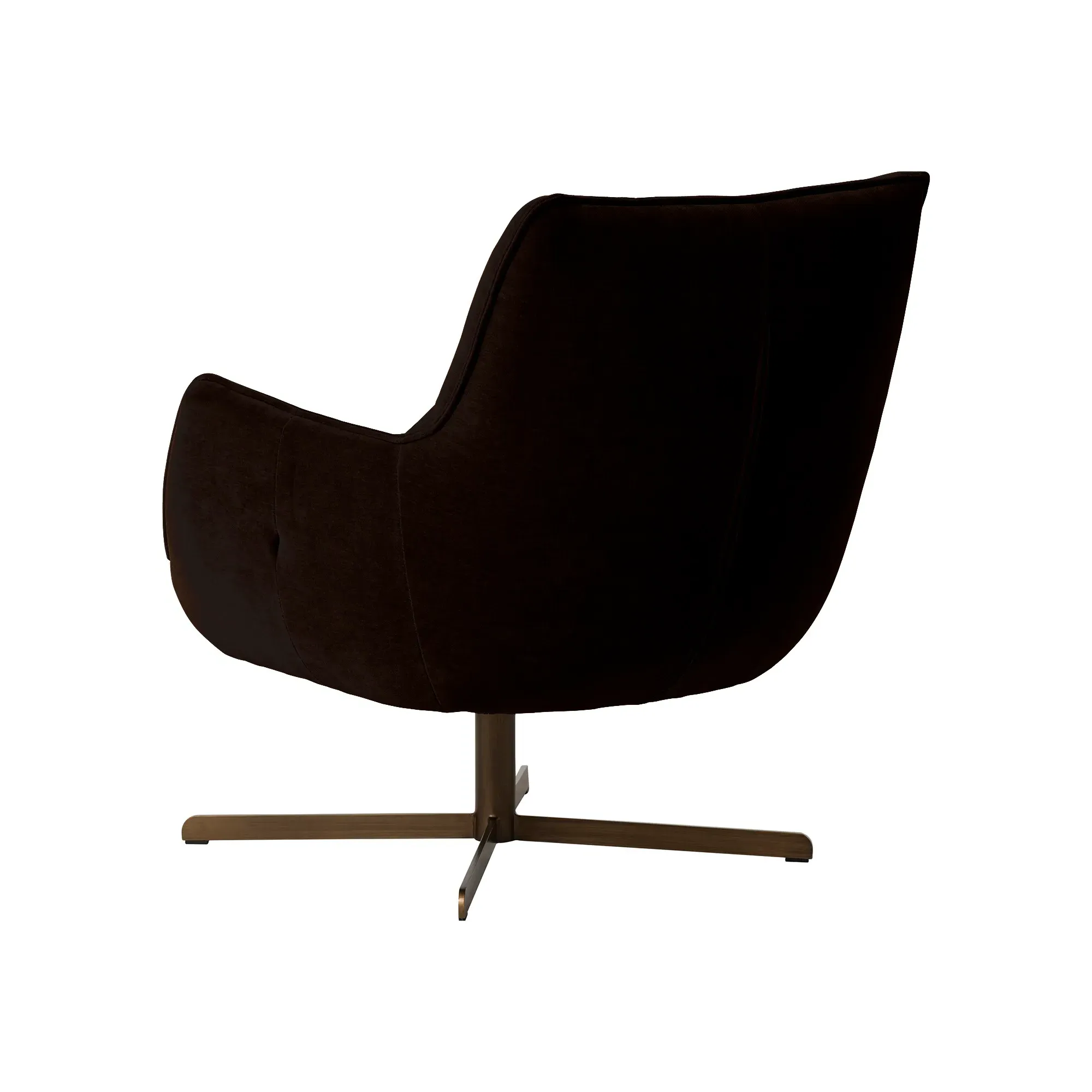 Milne Armchair - Brown, Fabric