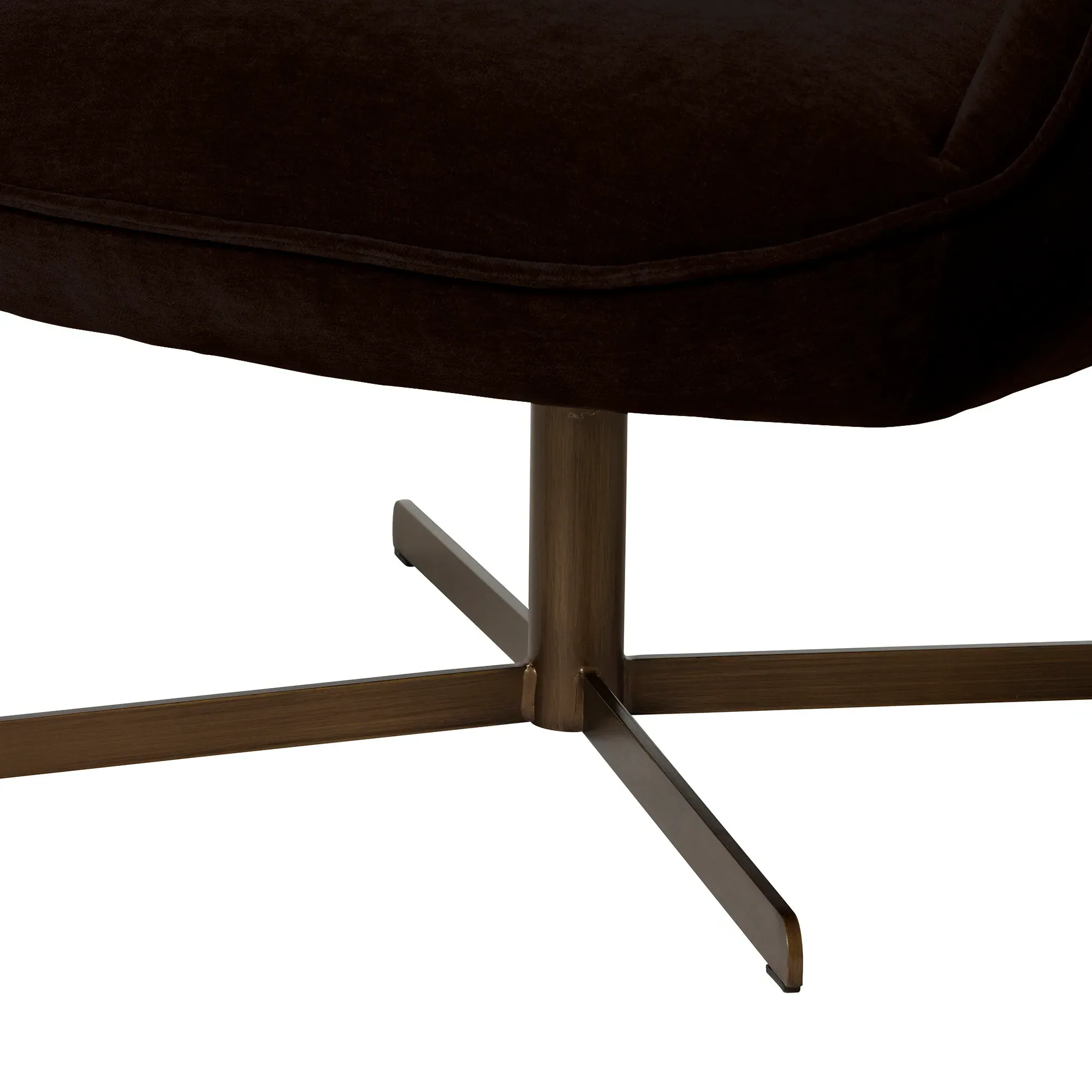 Milne Armchair - Brown, Fabric