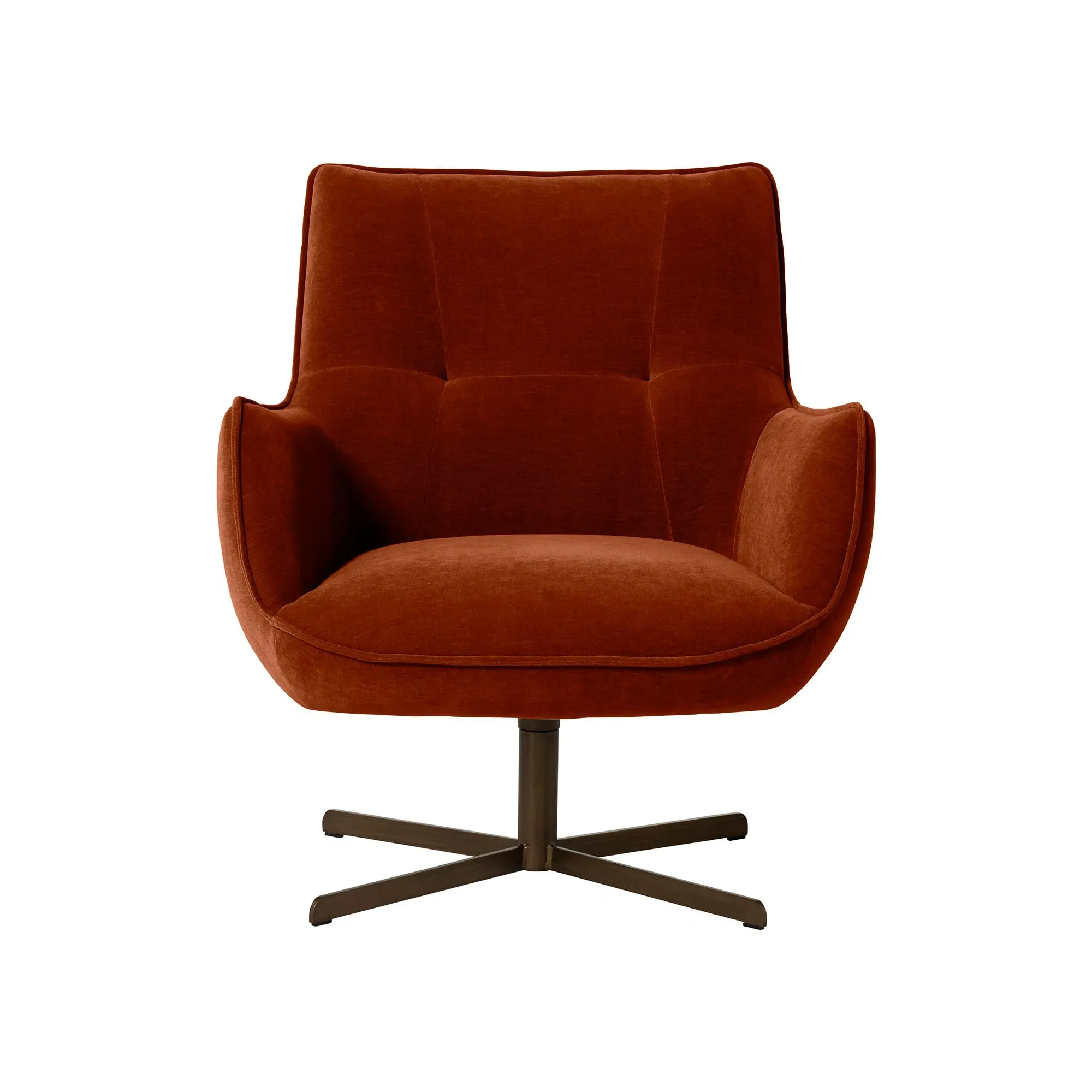 Milne Armchair - Orange, Fabric