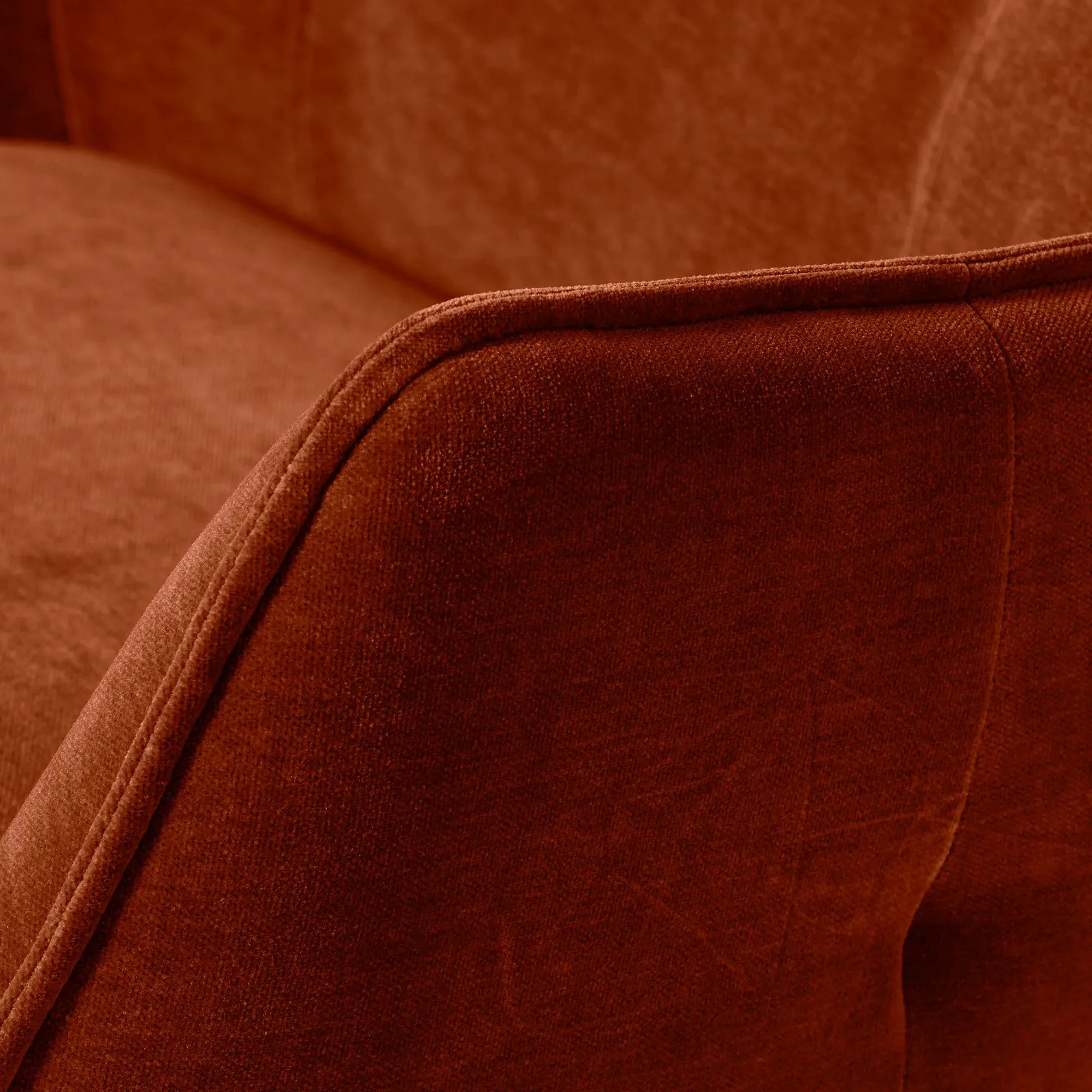 Milne Armchair - Orange, Fabric