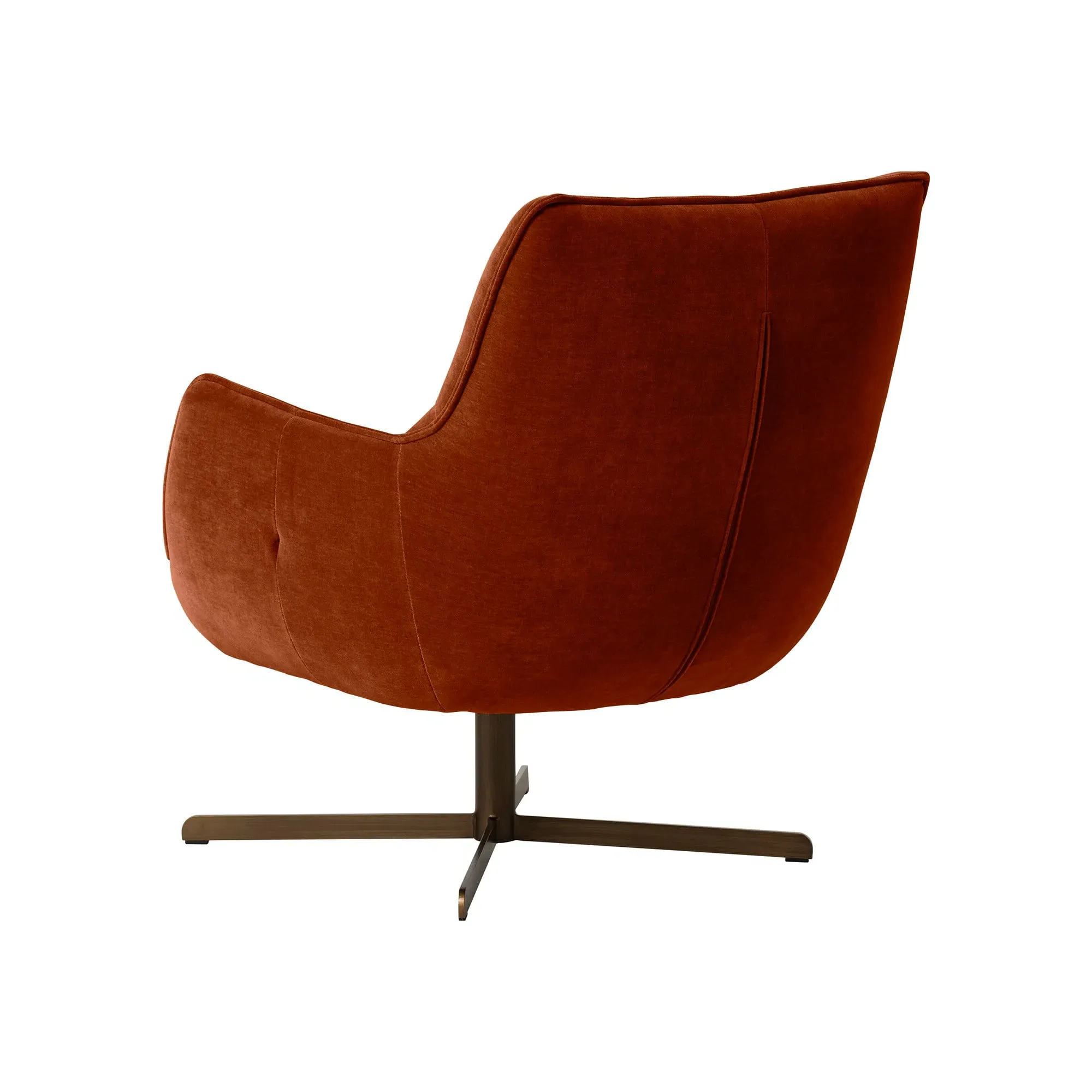 Milne Armchair - Orange, Fabric