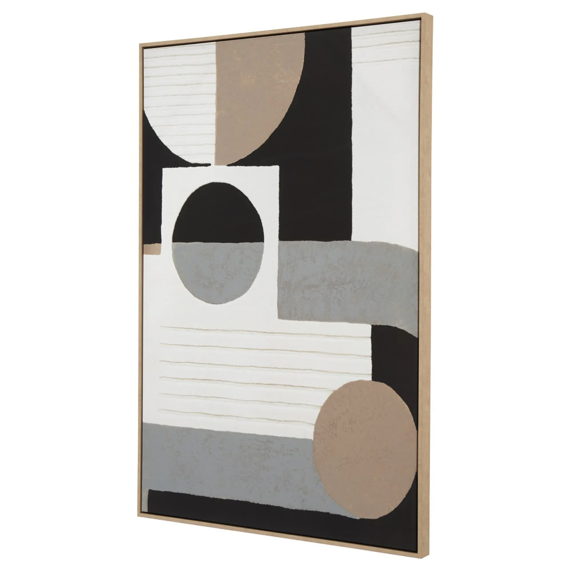 Mode Square Wall Art Print - Brown, Canvas