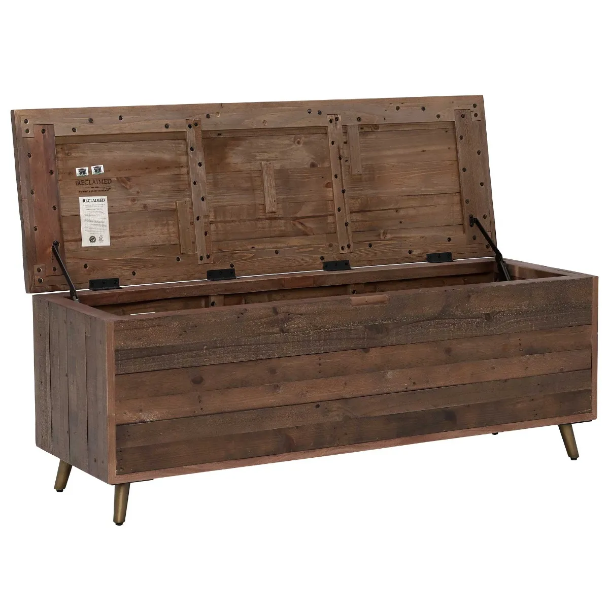 Modi Blanket Box with Storage - Brown, Wood