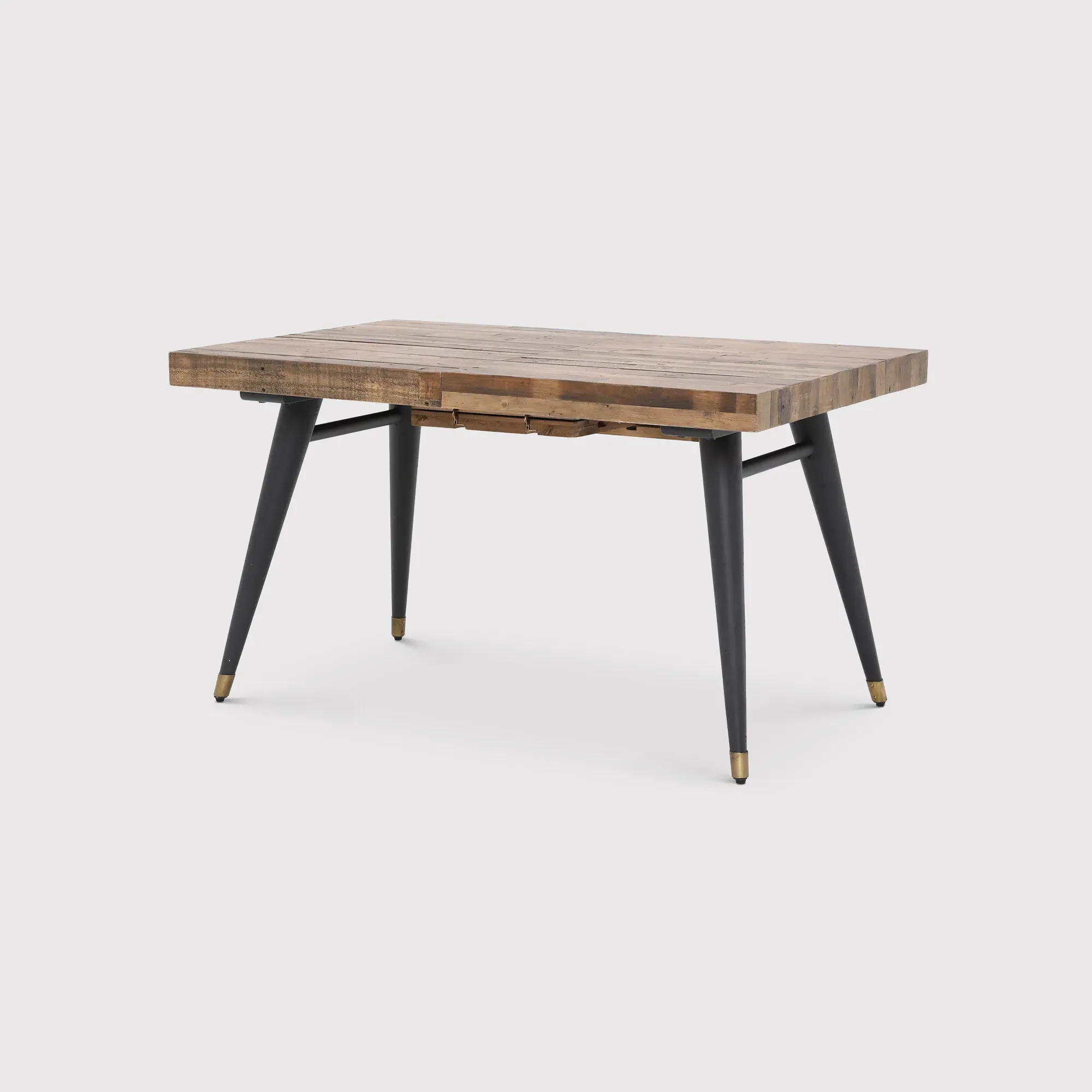 Modi Extendable Dining Table - Brown, Reclaimed Wood