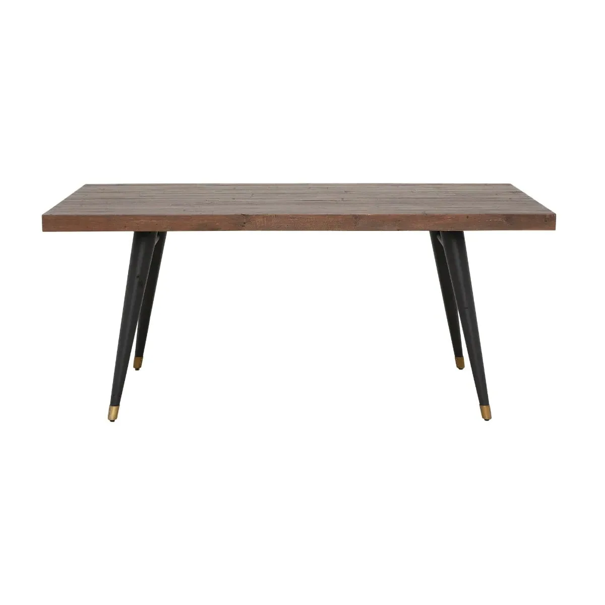 Modi Fixed Dining Table - Brown, Reclaimed Wood