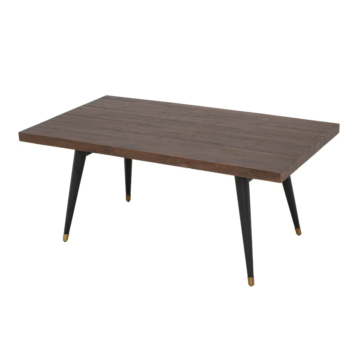 Modi Fixed Dining Table - Brown, Reclaimed Wood
