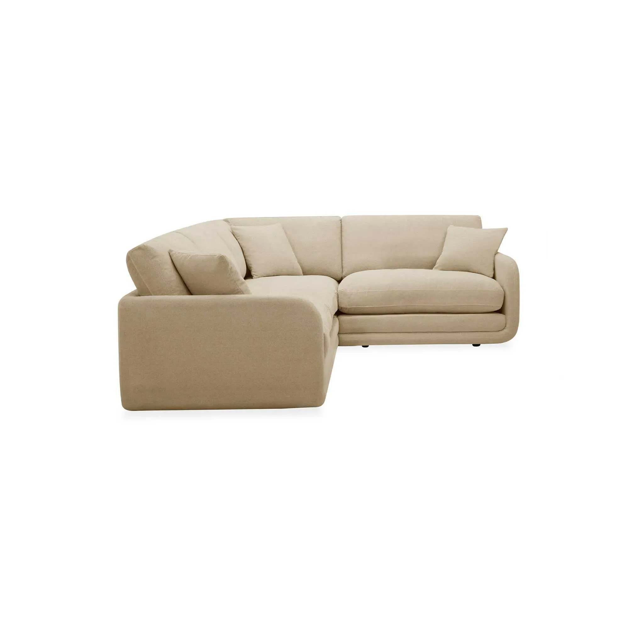 Monaco Corner 4-Piece Modular Sofa - Neutral, Fabric