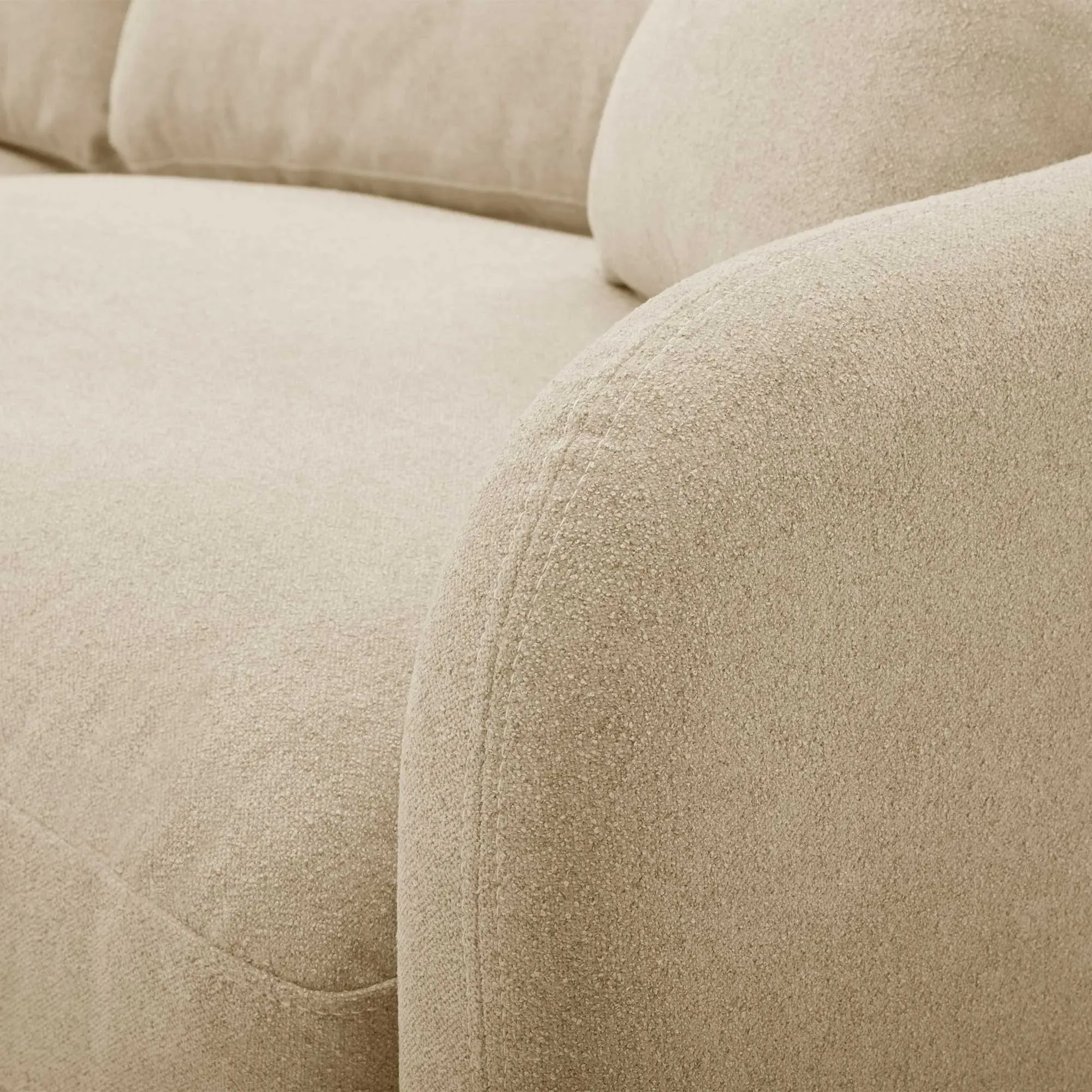 Monaco Corner 4-Piece Modular Sofa - Neutral, Fabric