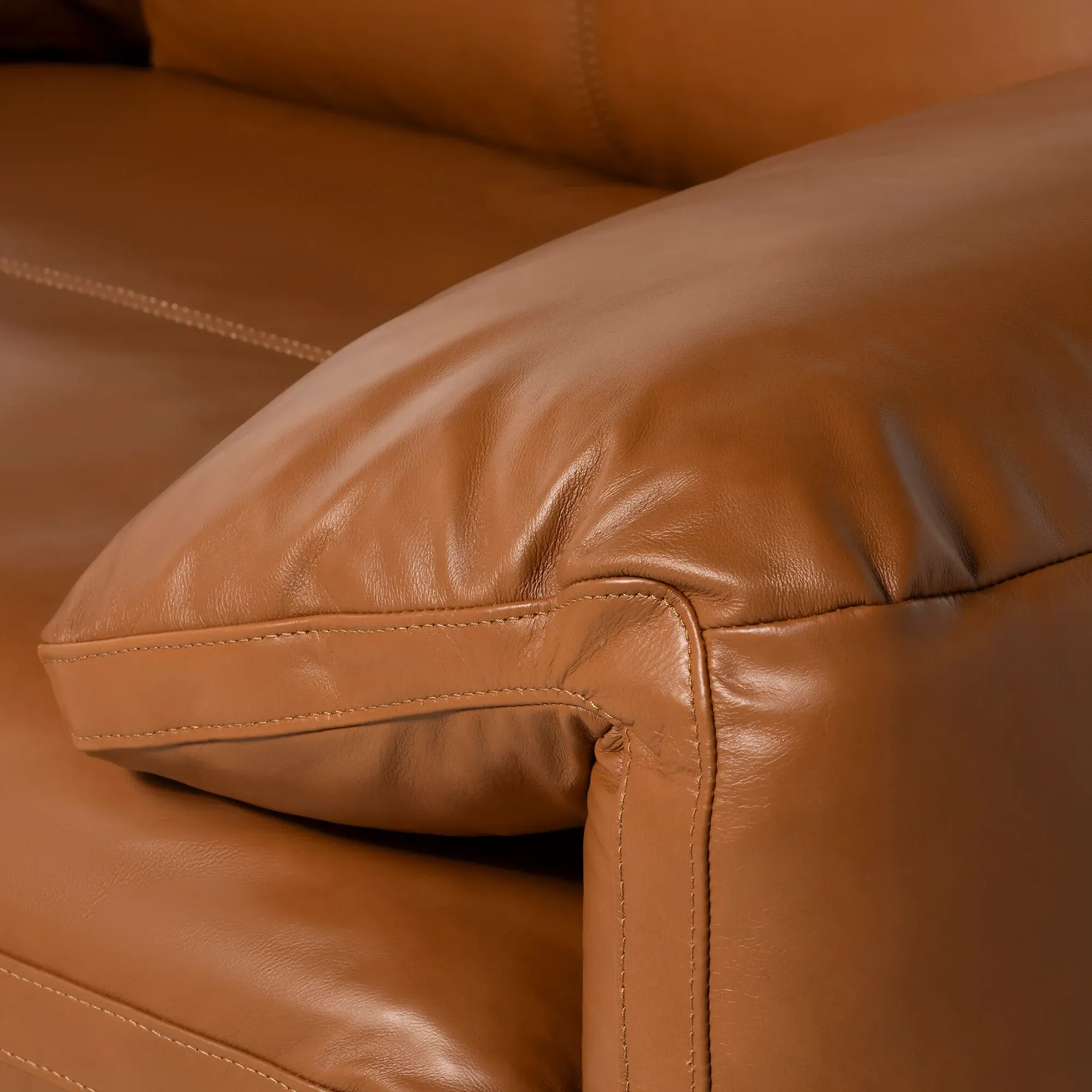 Montague Armchair - Brown, Leather