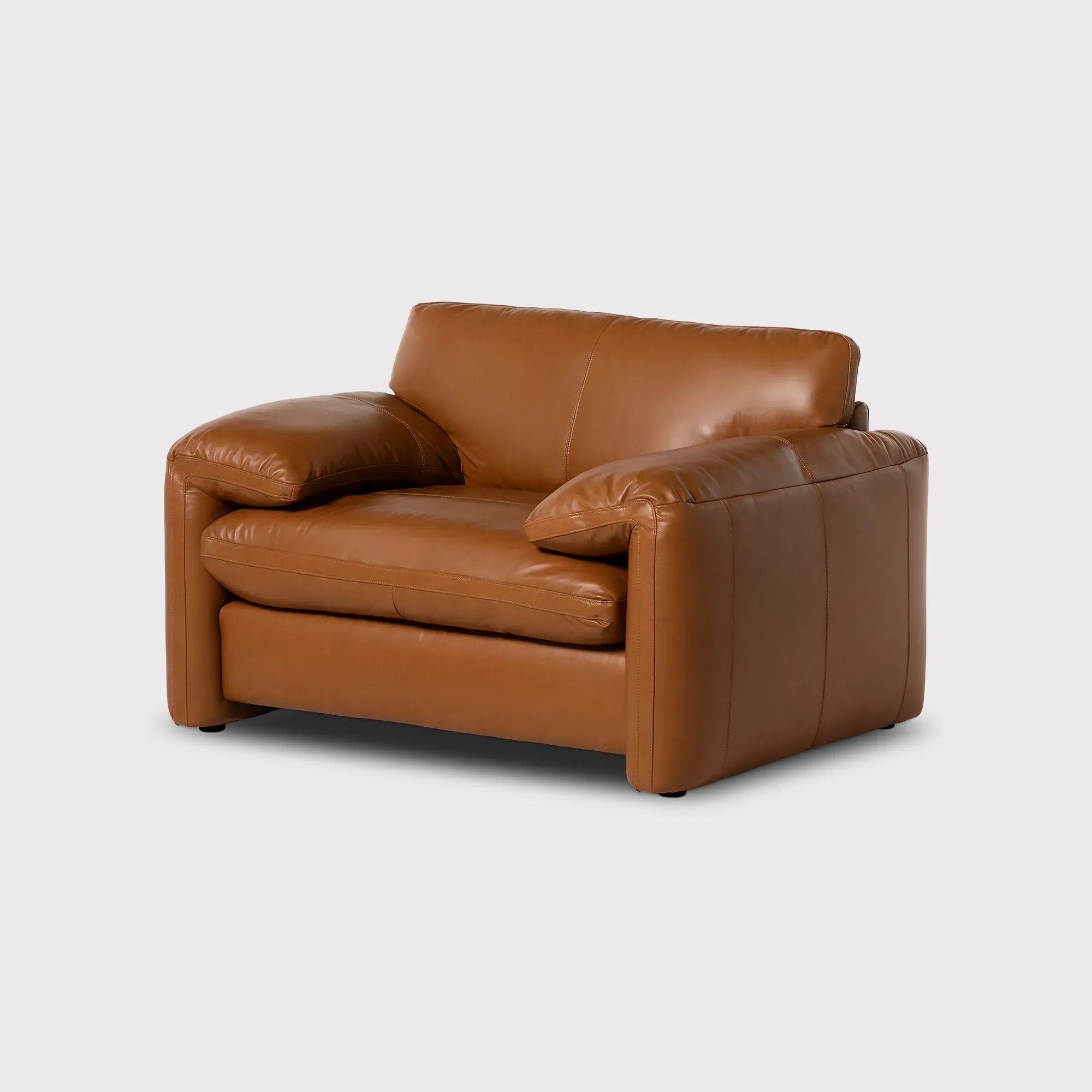 Montague Armchair - Brown, Leather image