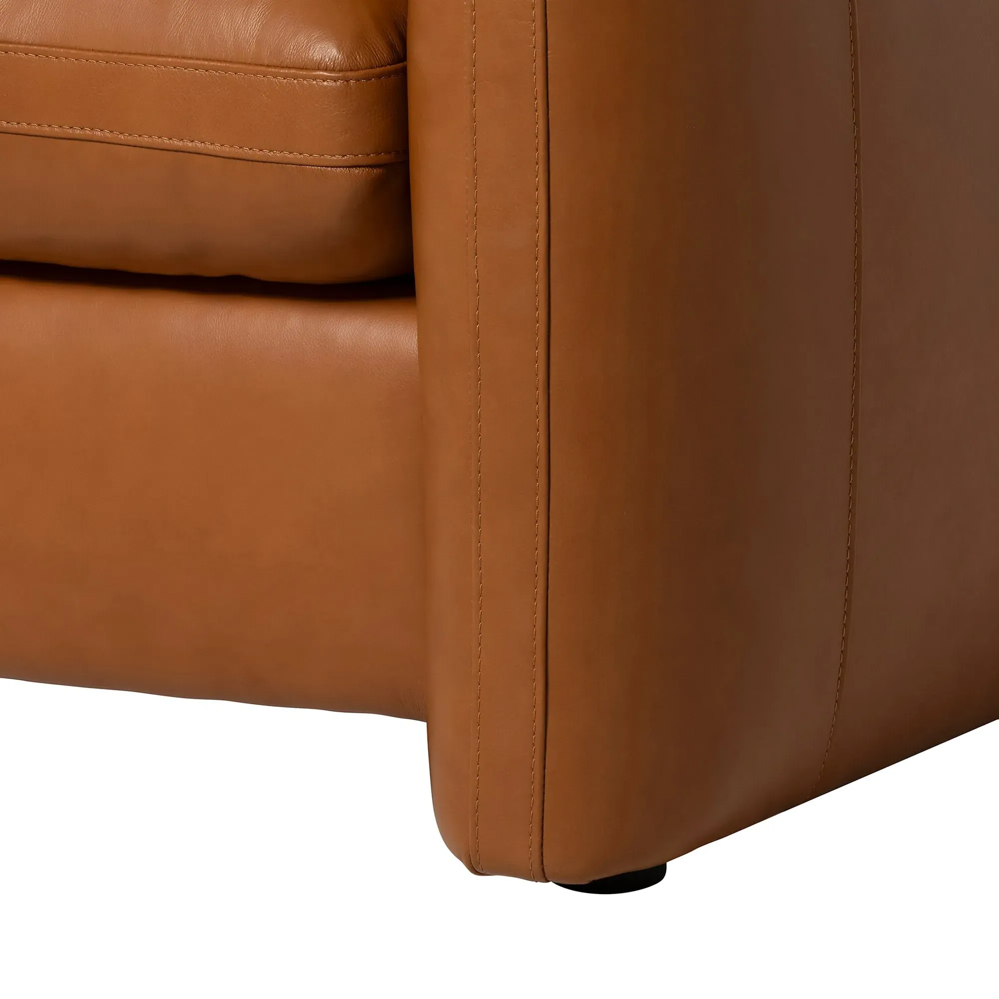Montague Loveseat Sofa - Brown, Leather