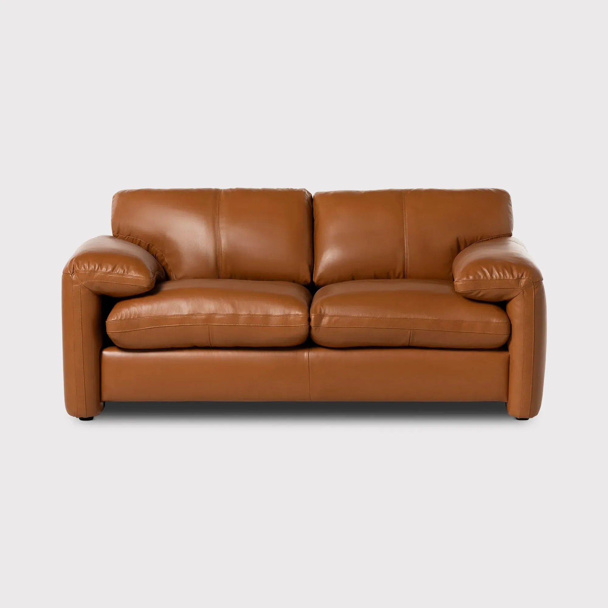 Montague Loveseat Sofa - Brown, Leather image
