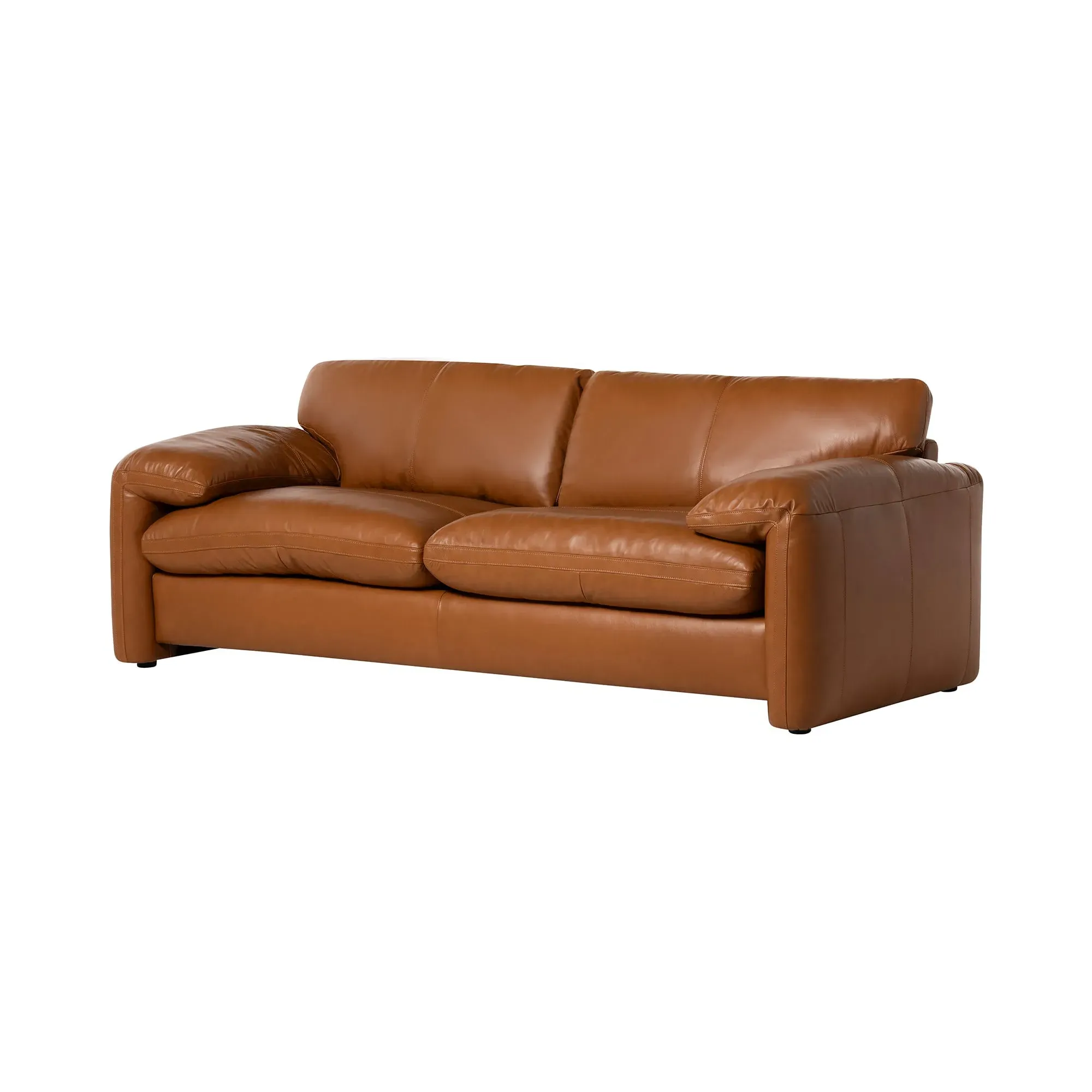Montague Sofa - Brown, Leather