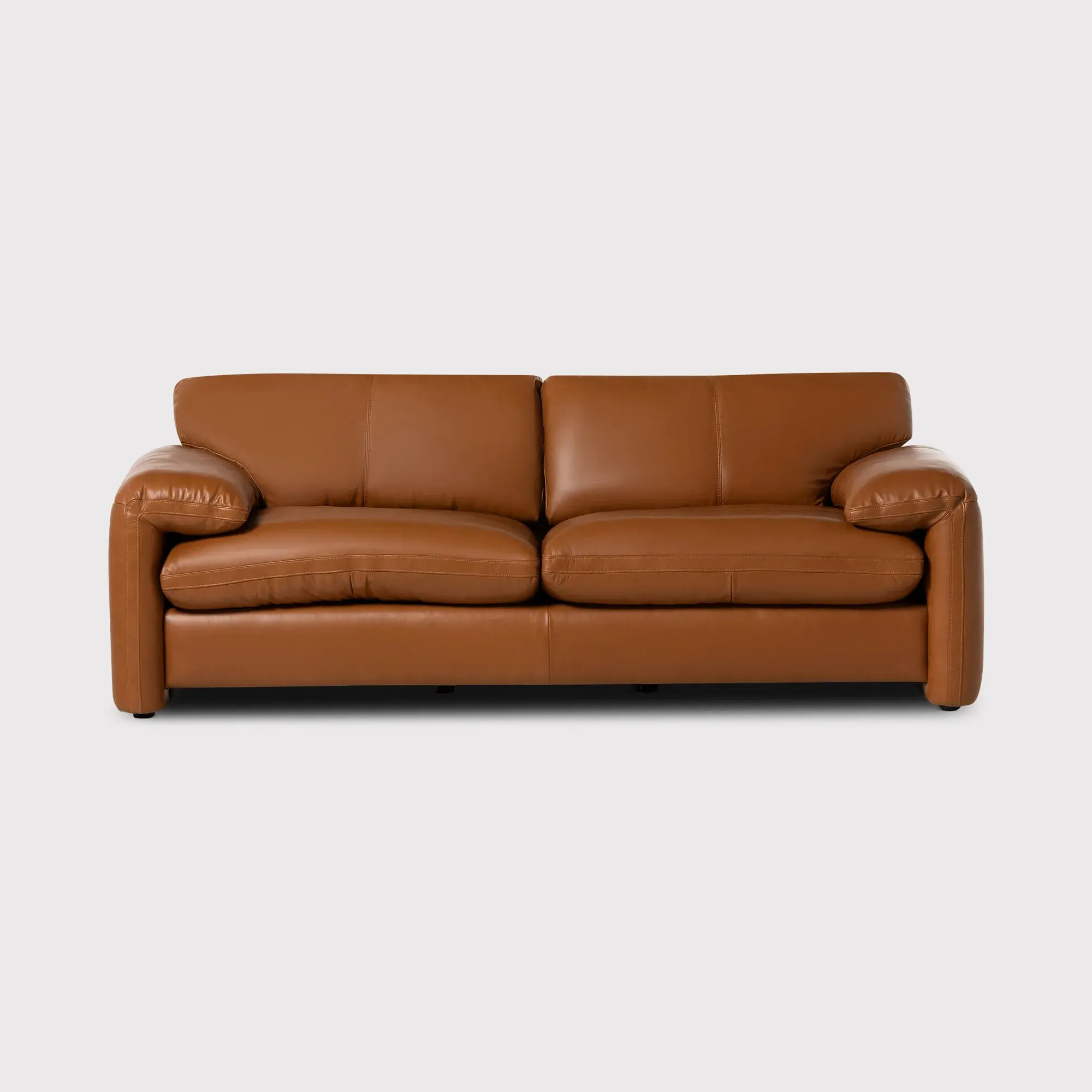 Montague Sofa - Brown, Leather image