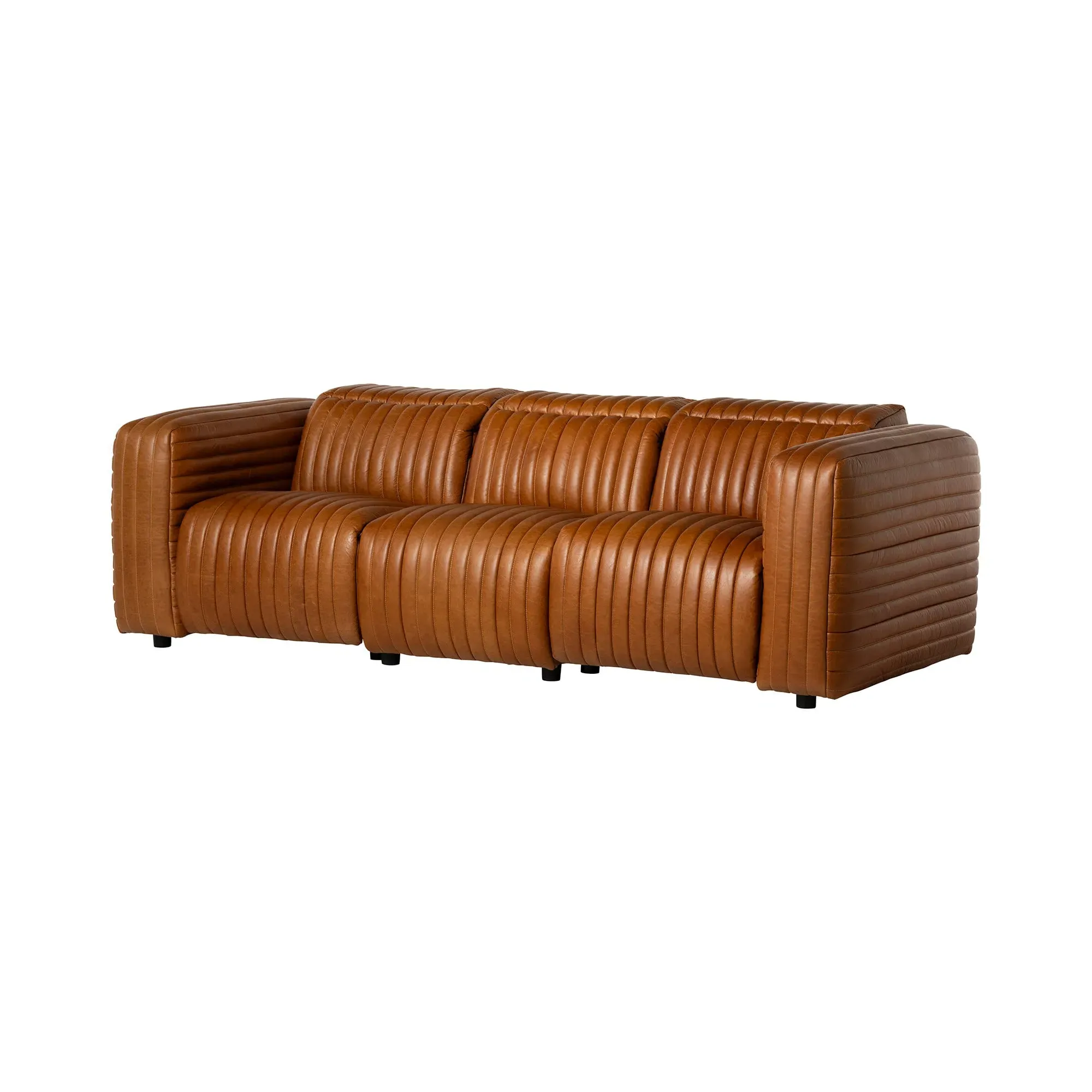 Montara 3-Seater Recliner Sofa - Brown, Leather
