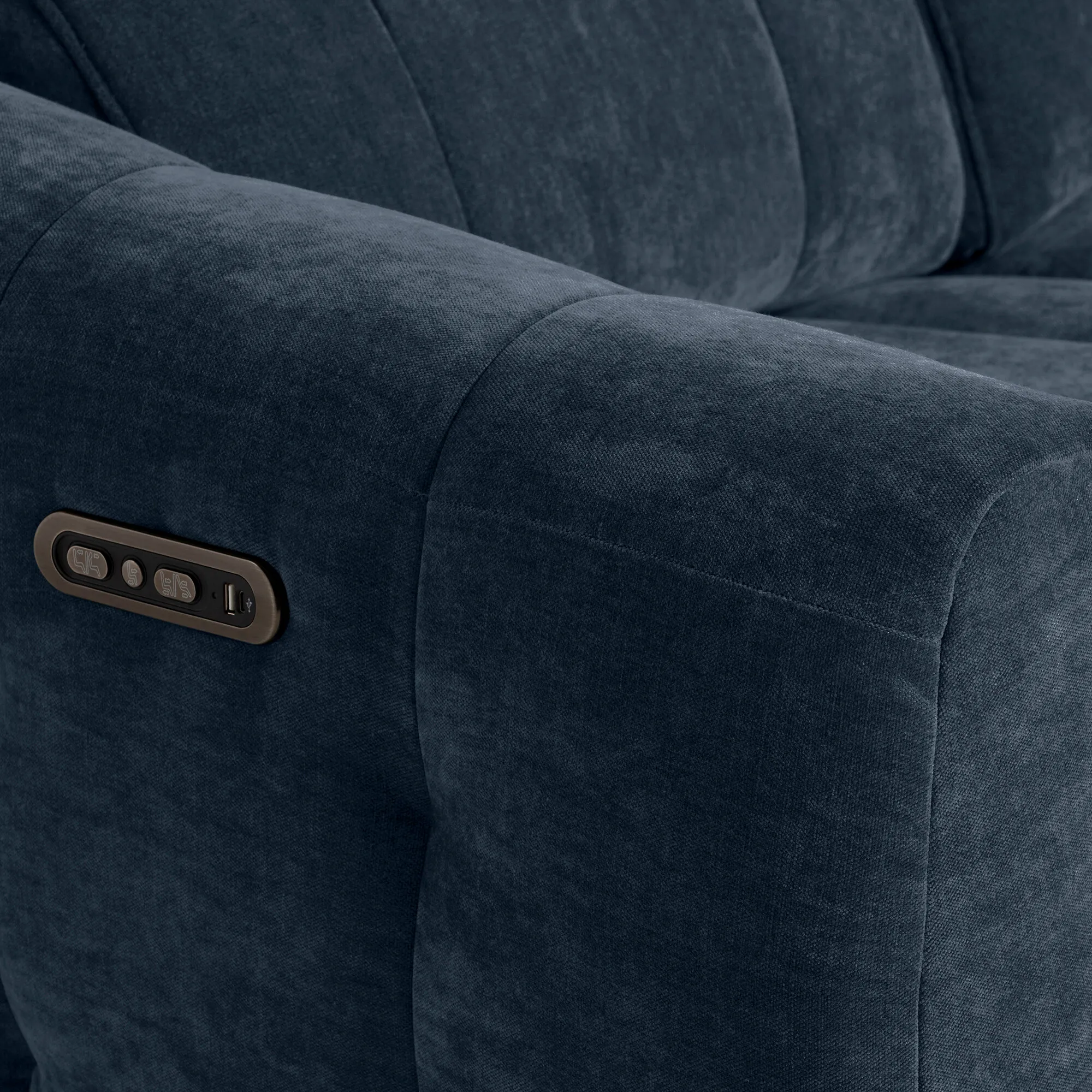 Montgomery 2-Seater Power Recliner with Headrest - Fabric