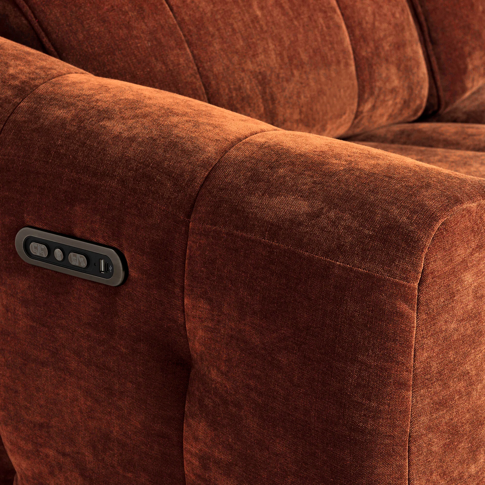 Montgomery 2-Seater Power Recliner with Headrest - Fabric