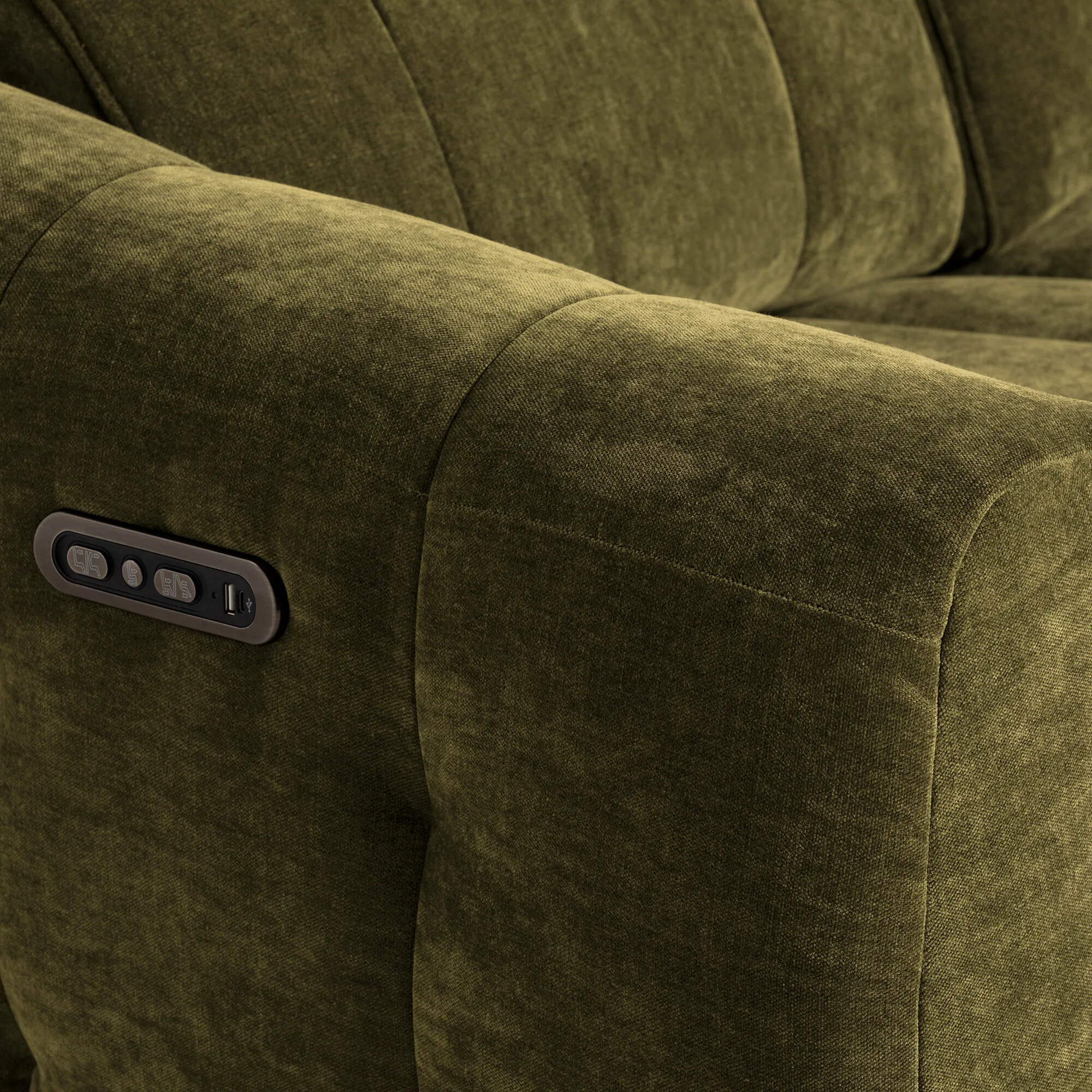 Montgomery 2-Seater Power Recliner with Headrest - Fabric