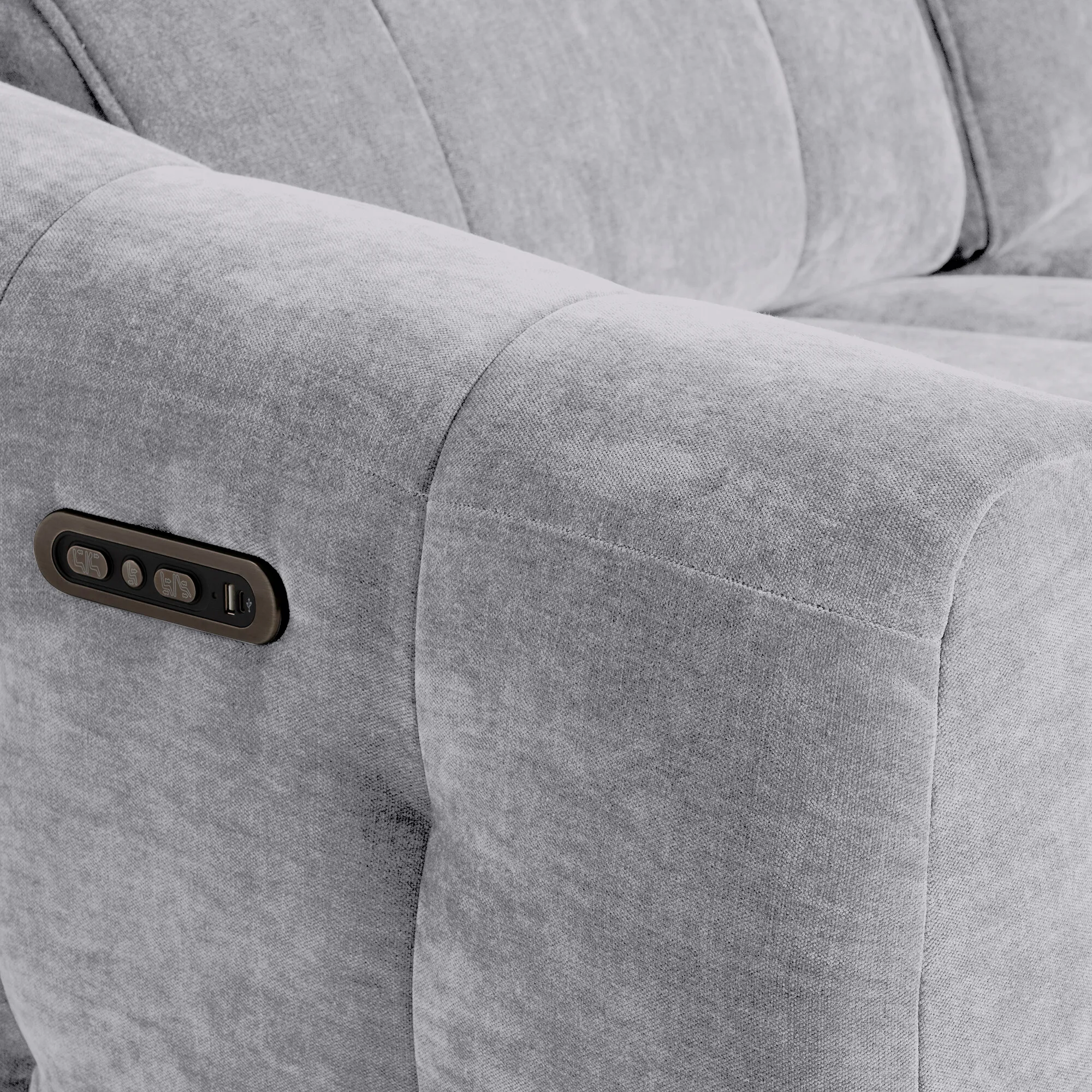 Montgomery 2-Seater Power Recliner with Headrest - Fabric