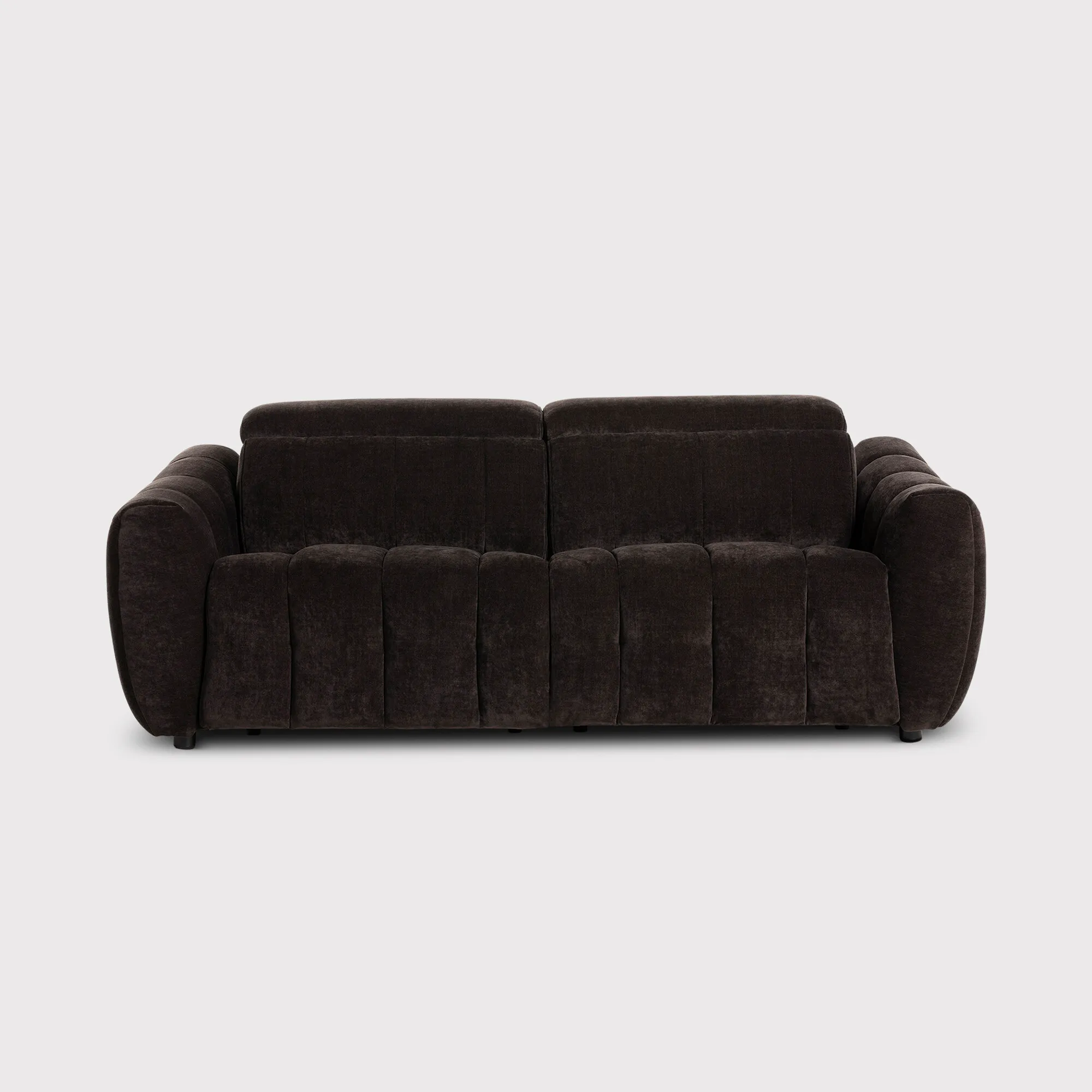 Montgomery 2.5 Seater Sofa with Power Headrest - Brown, Fabric