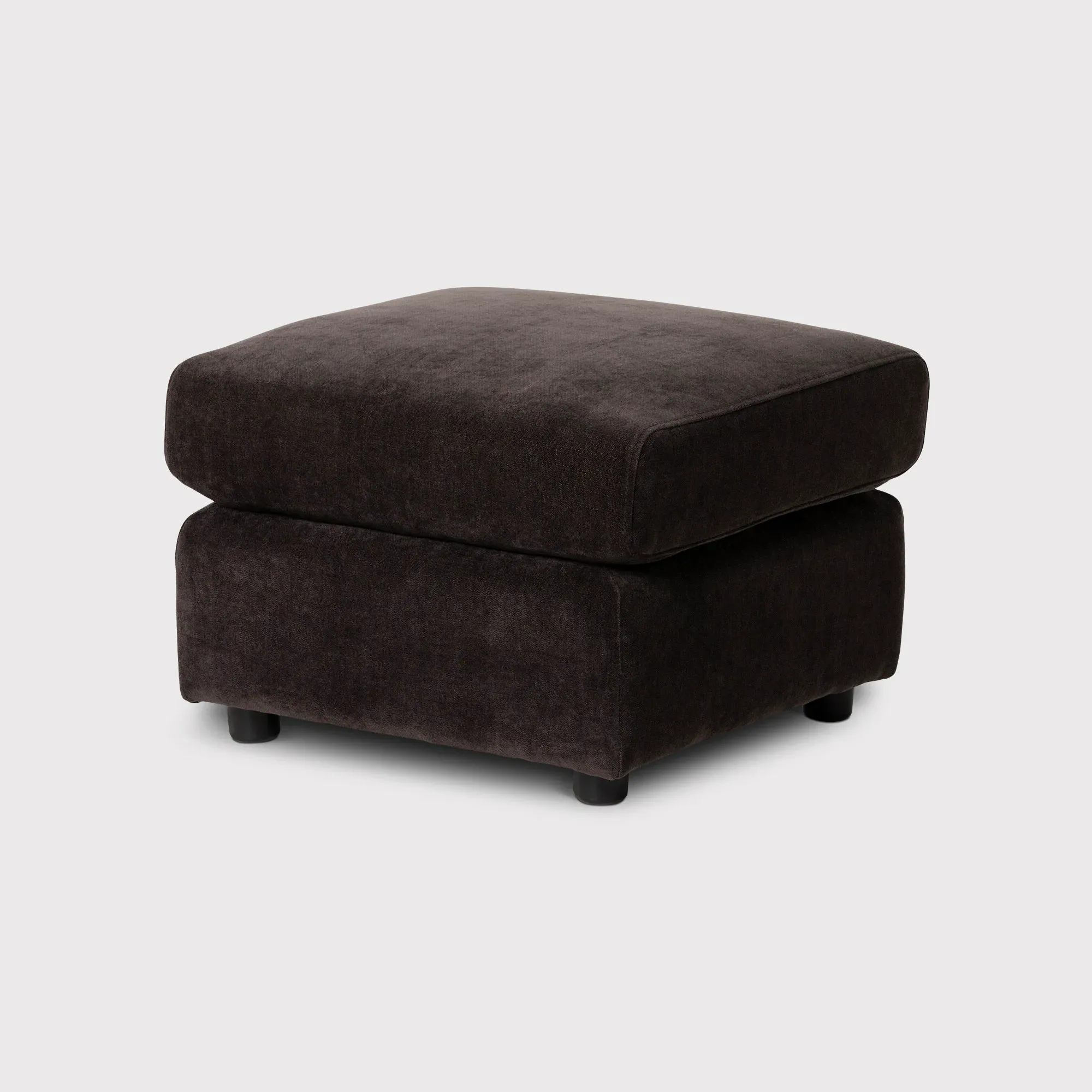 Montgomery Footstool - Brown, Fabric