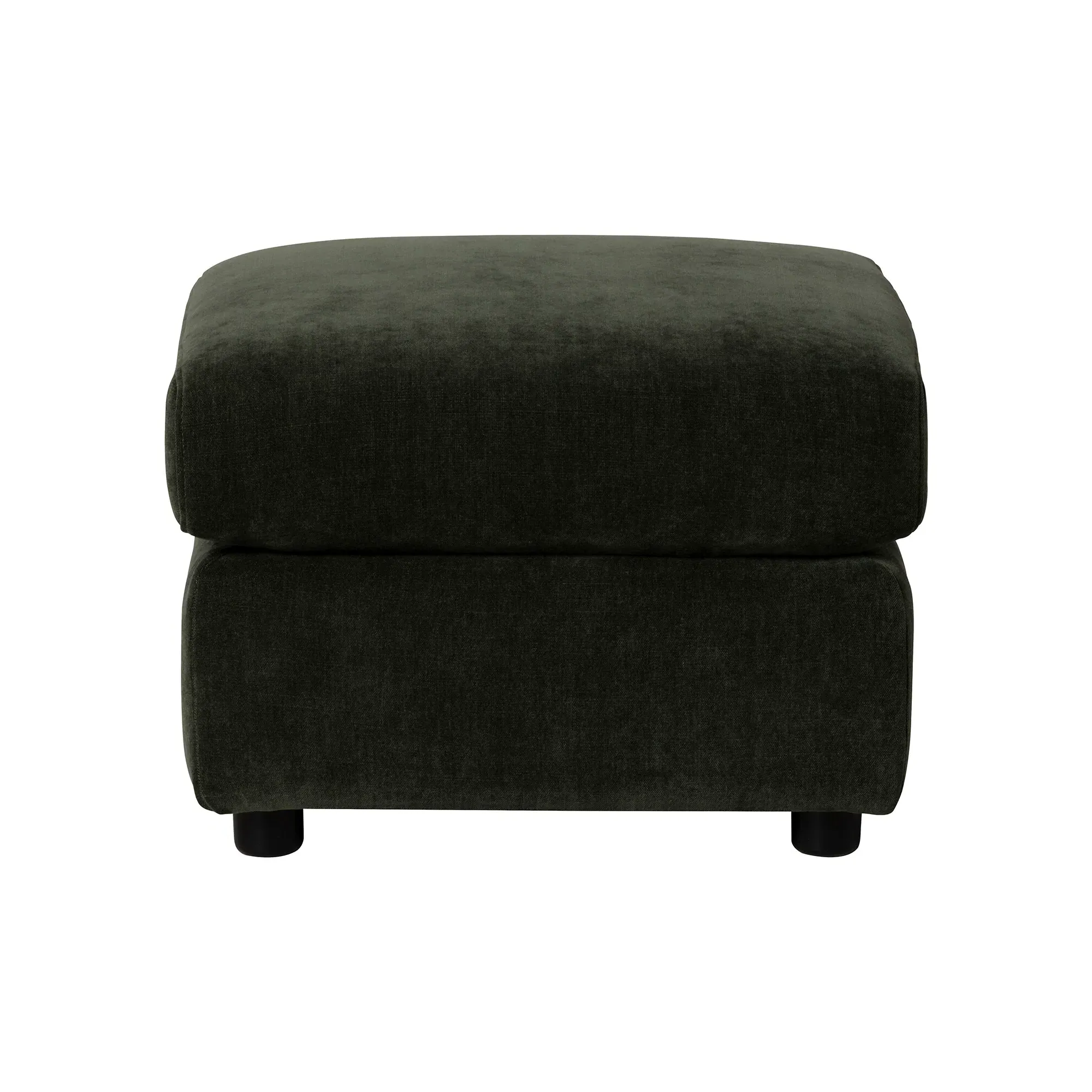 Montgomery Footstool - Green, Fabric