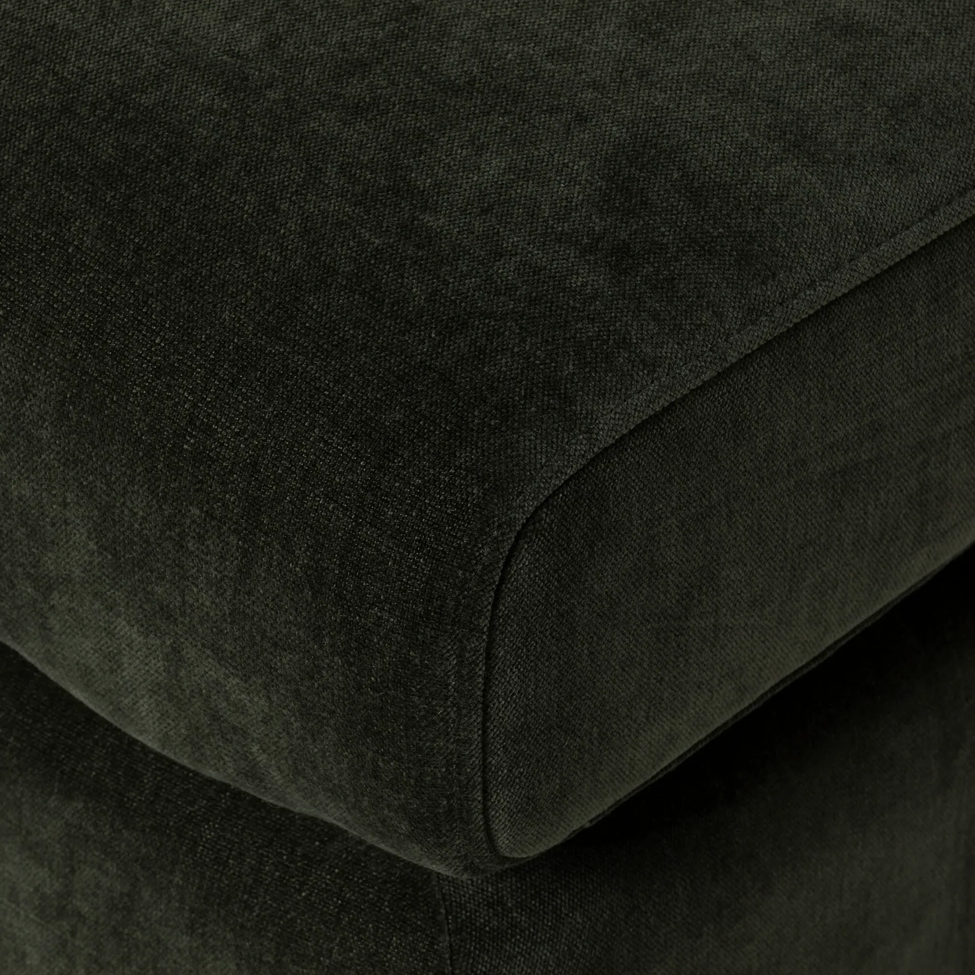 Montgomery Footstool - Green, Fabric