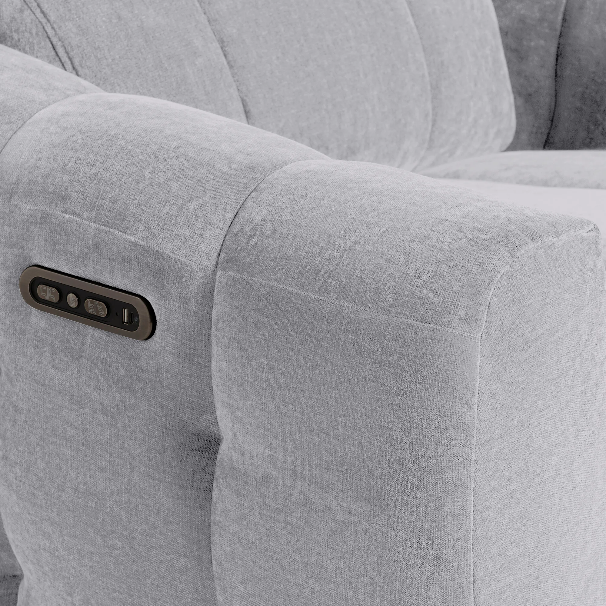 Montgomery Power Recliner Chair with Headrest - Fabric