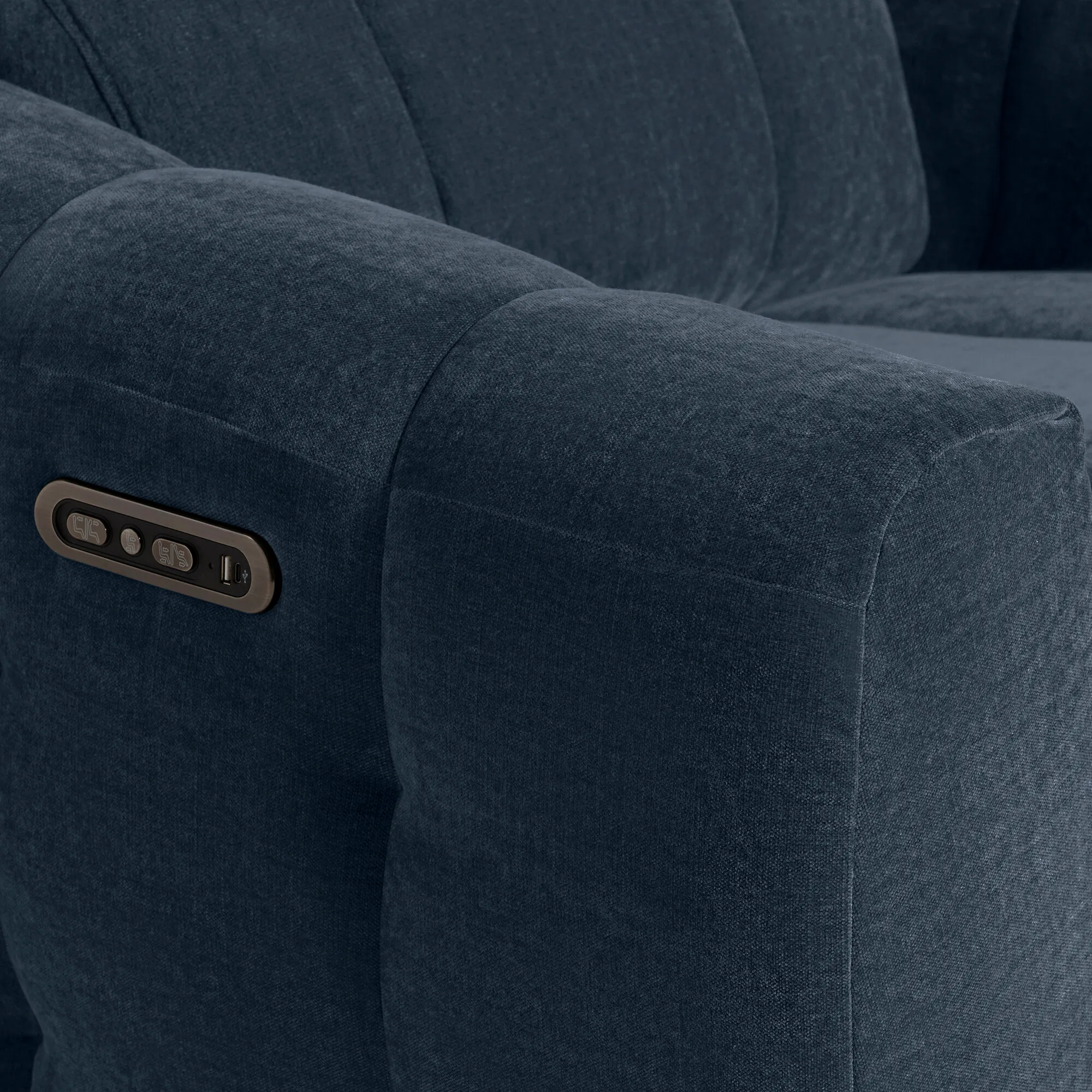 Montgomery Power Recliner Chair with Headrest - Fabric