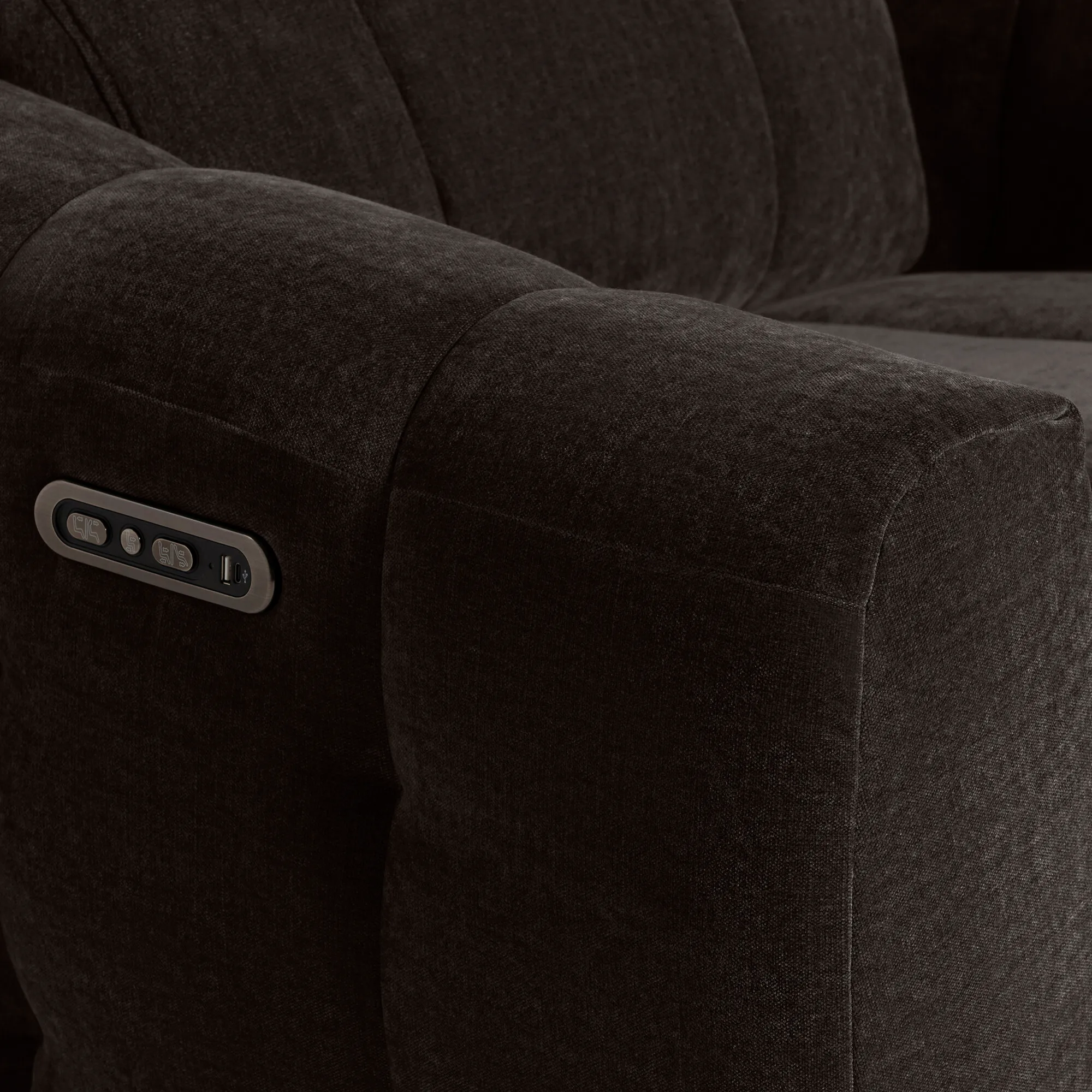 Montgomery Power Recliner Chair with Headrest - Fabric