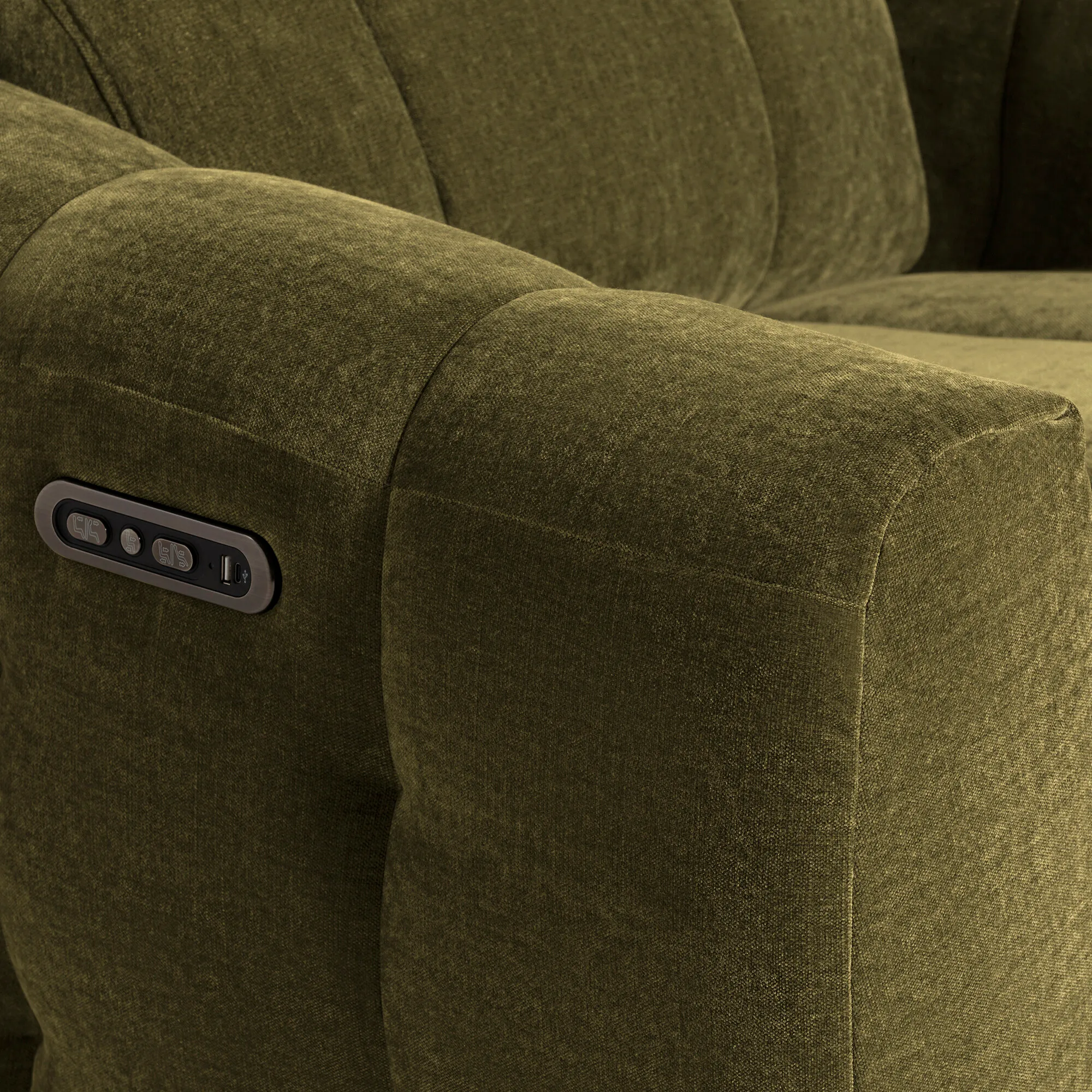 Montgomery Power Recliner Chair with Headrest - Fabric