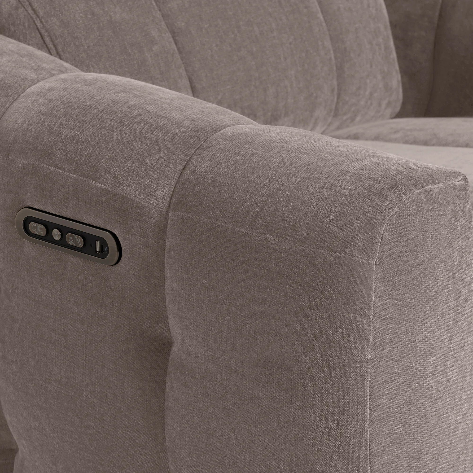 Montgomery Power Recliner Chair with Headrest - Fabric