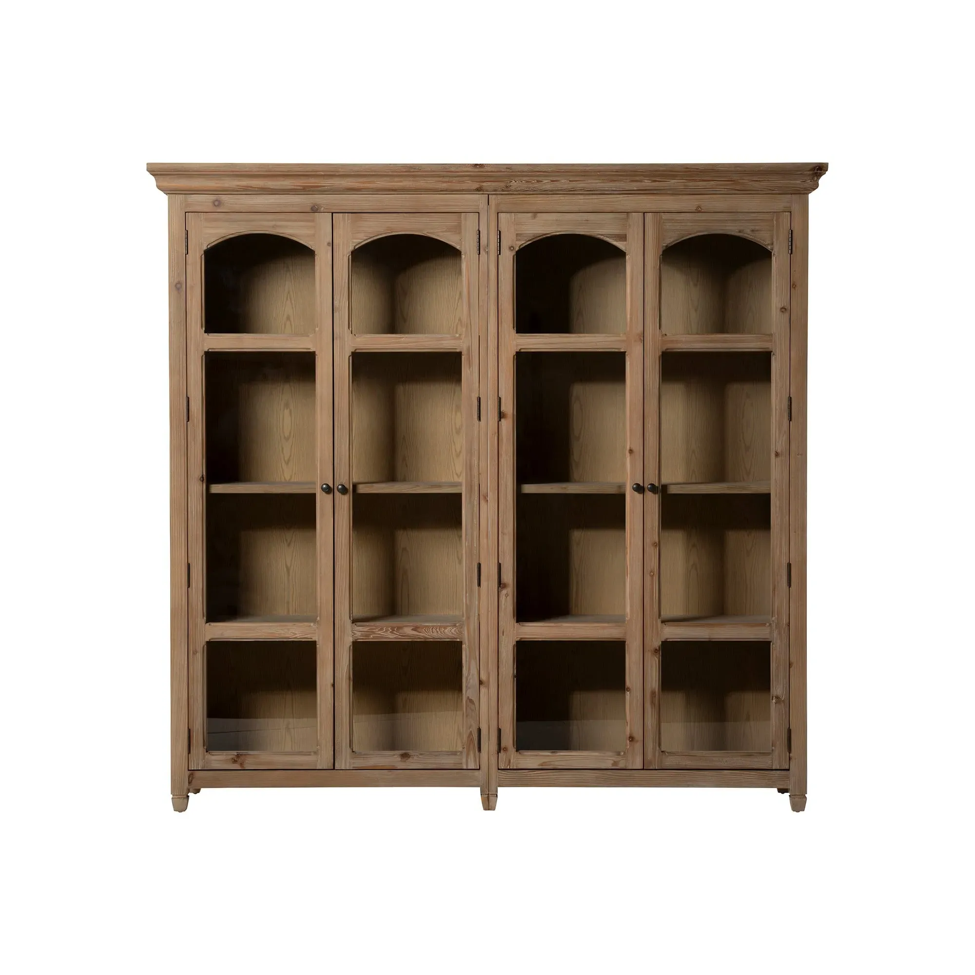Morlin Large Display Cabinet - Neutral, Recycled Pine