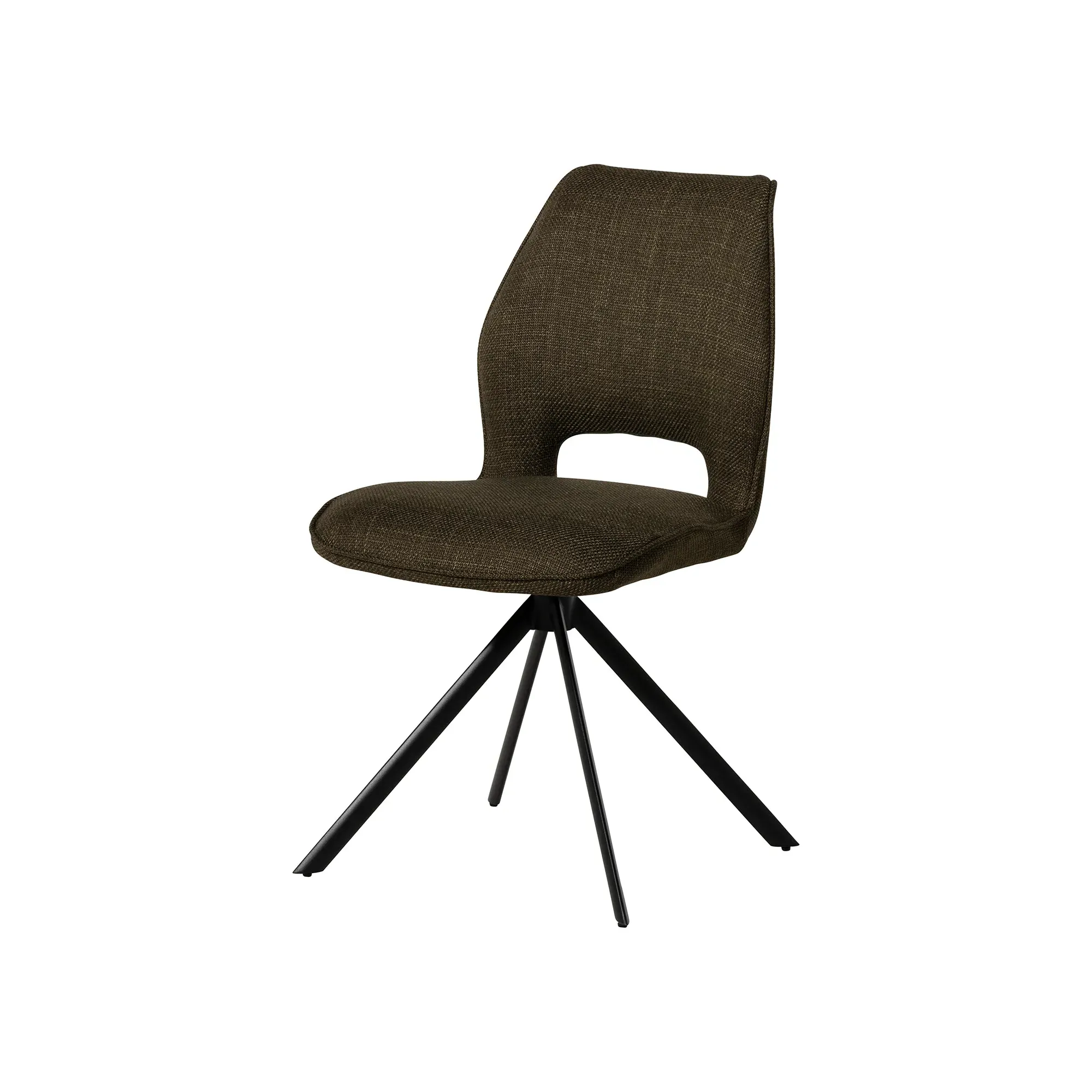 Morro Round Dining Table + 4 Torrance Chairs - White, Ceramic